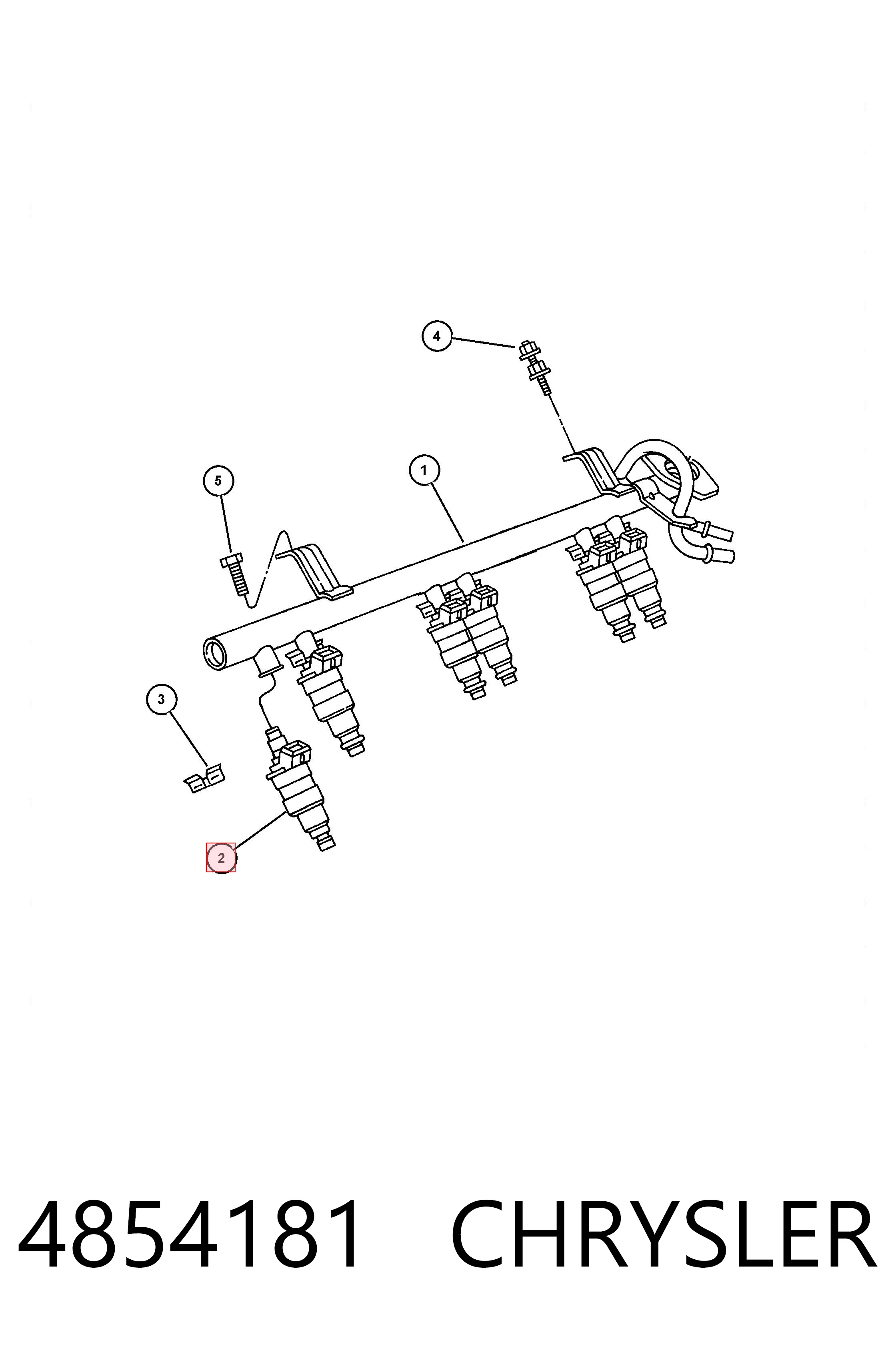 4854181 Chrysler Топливные форсунки