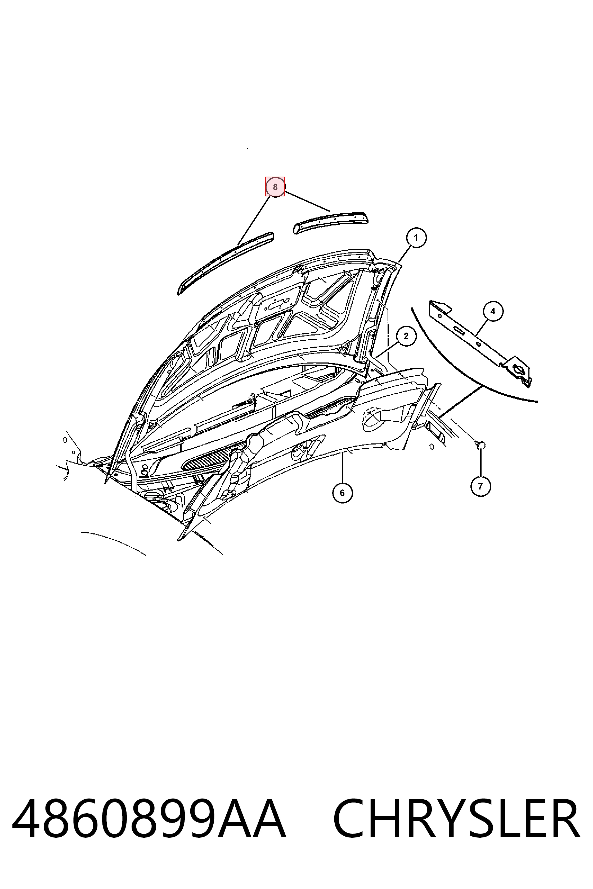 4860899AA Chrysler