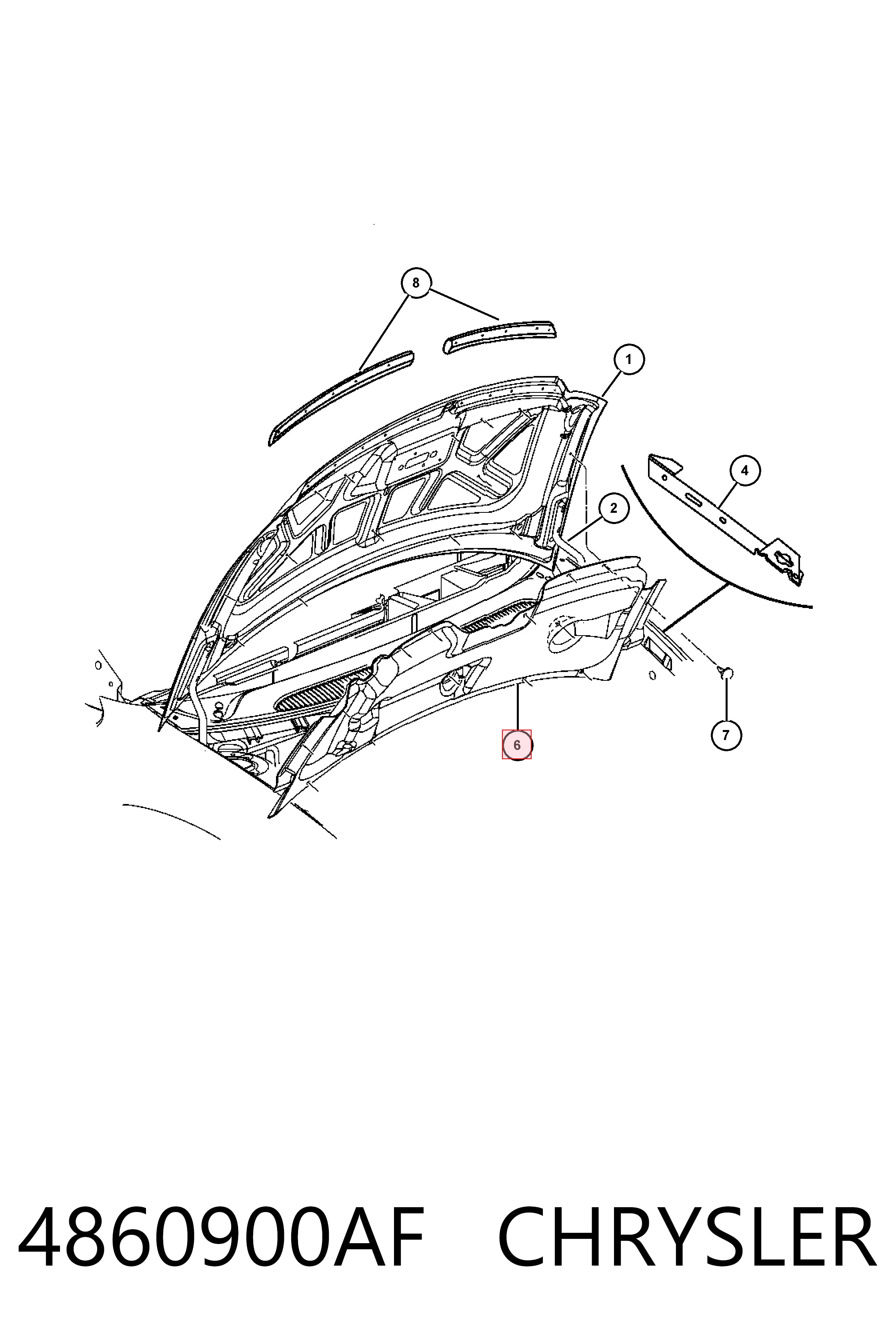 4860900AF Chrysler