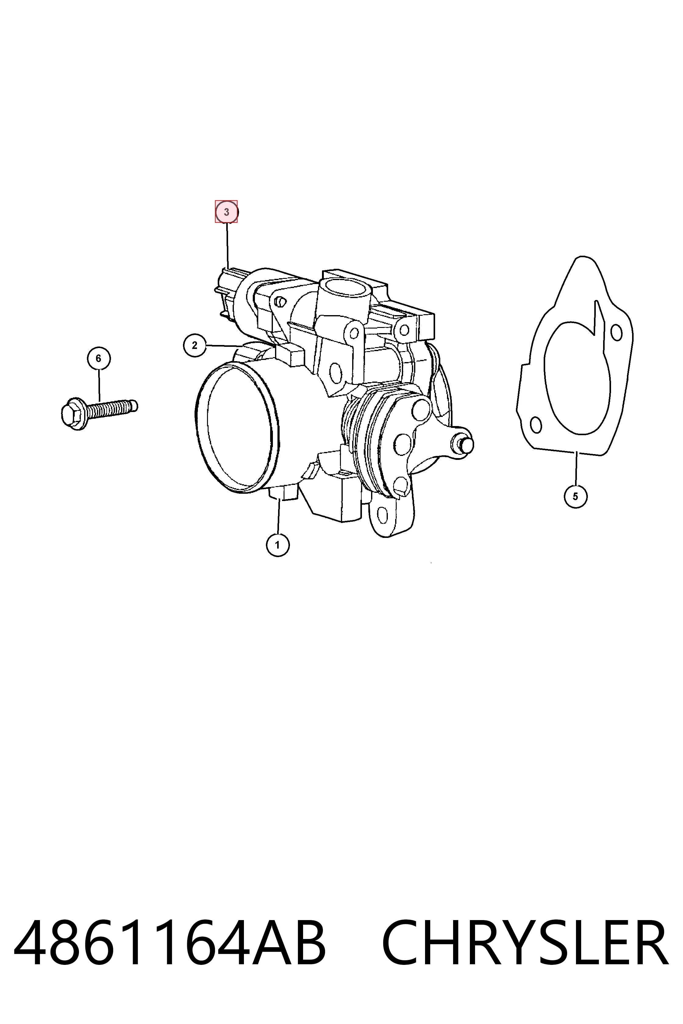 4861164AB Chrysler Датчик холостого хода