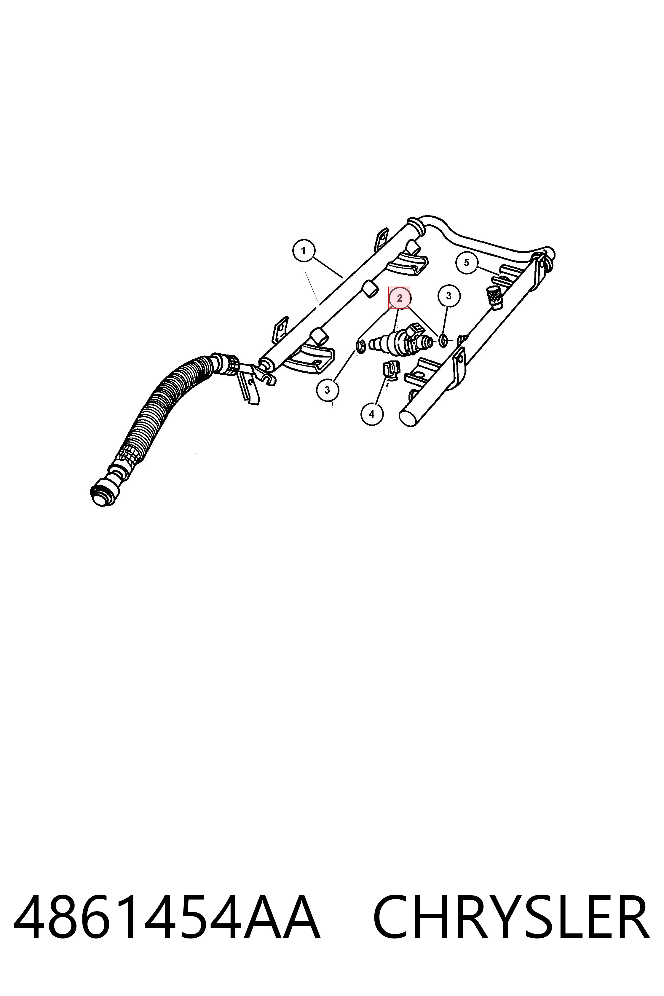 4861454AA Chrysler Топливные форсунки