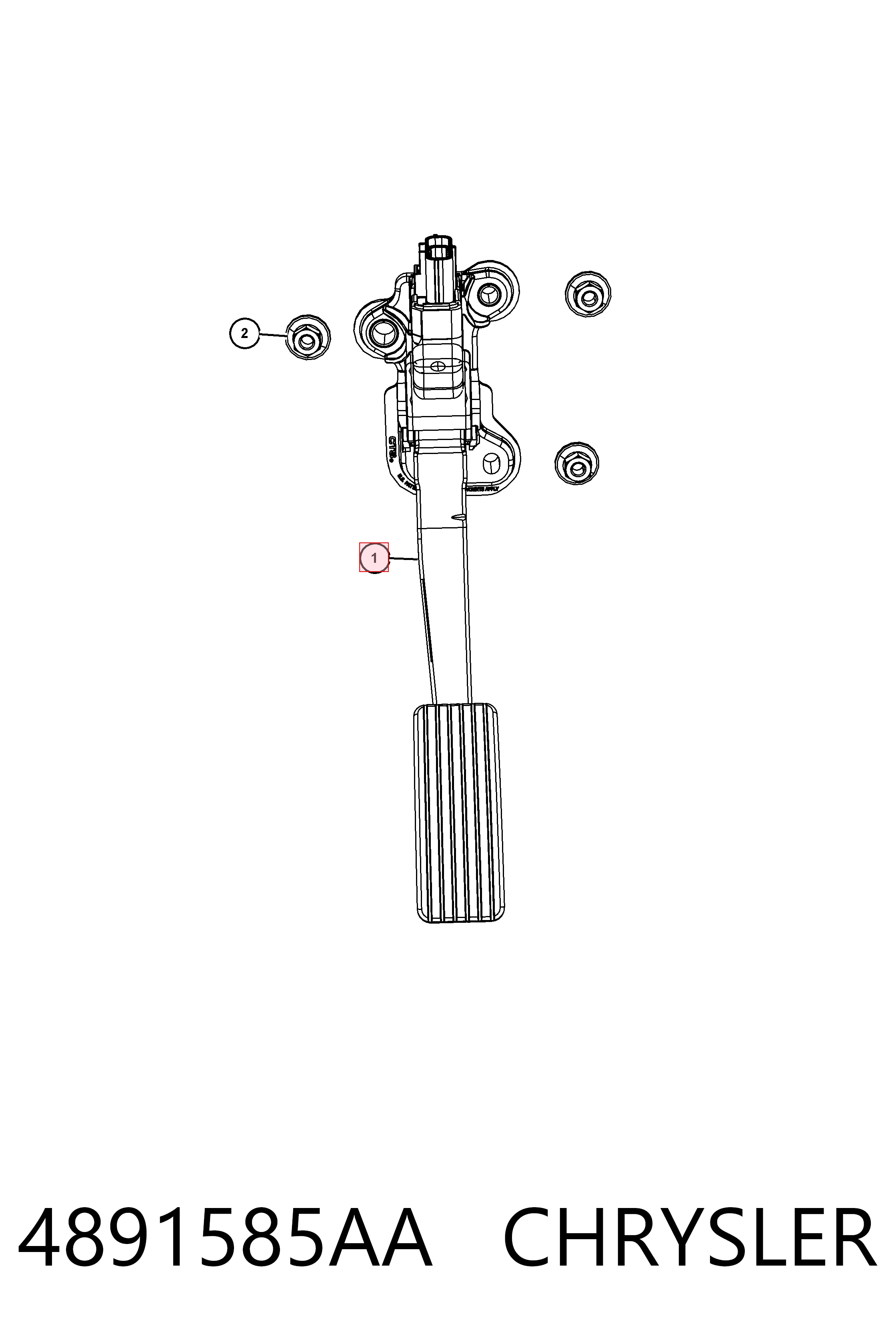 4891585AA Chrysler Педали газа