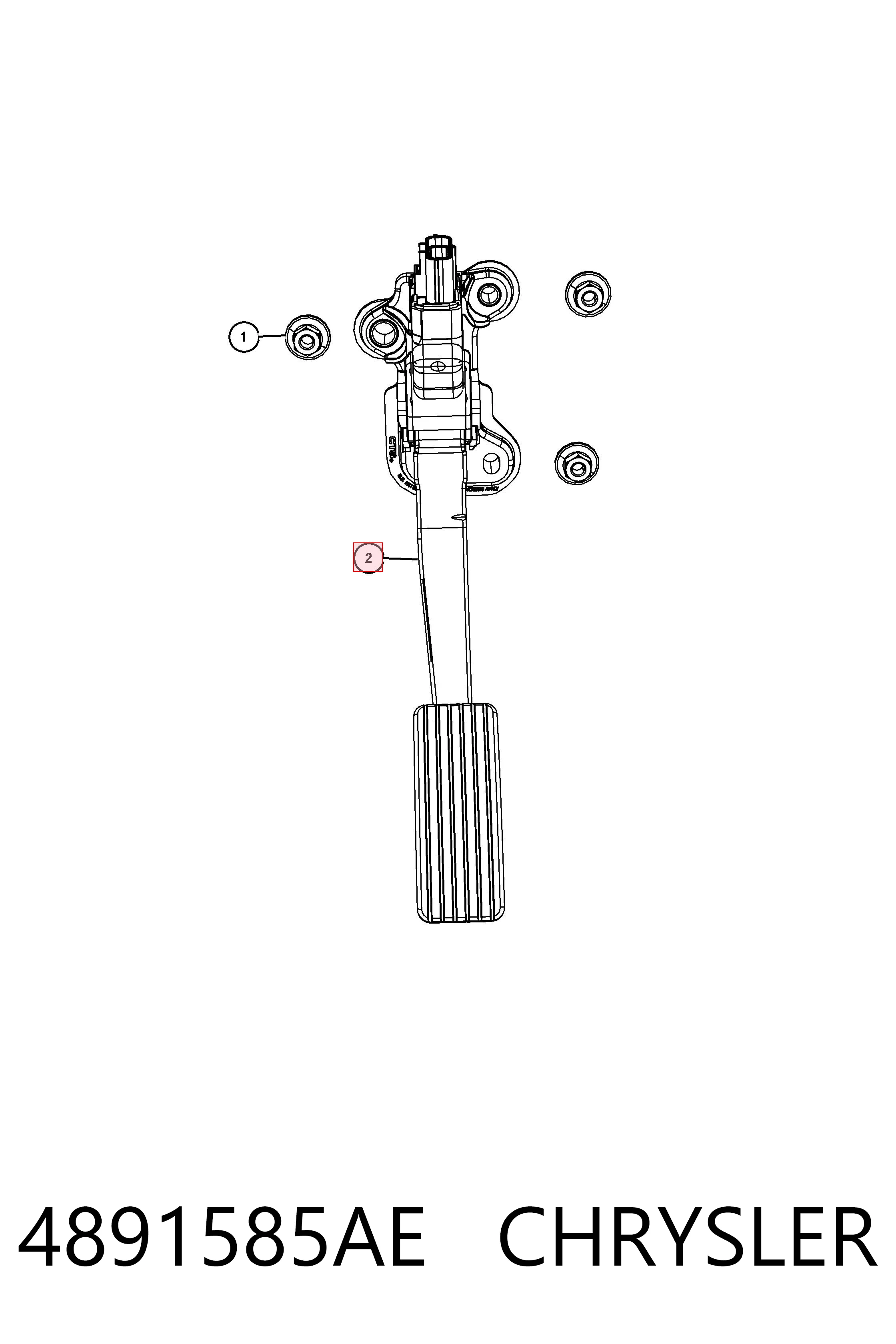 4891585AE Chrysler Педали газа
