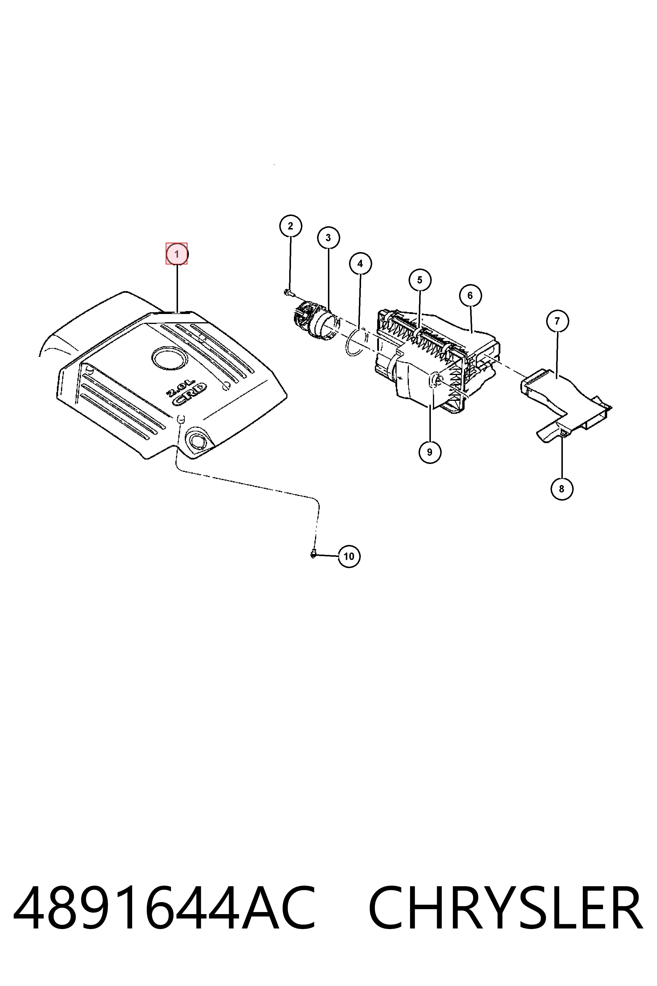  Fiat/Alfa/Lancia K04891644AD цена, от 22.20 USD