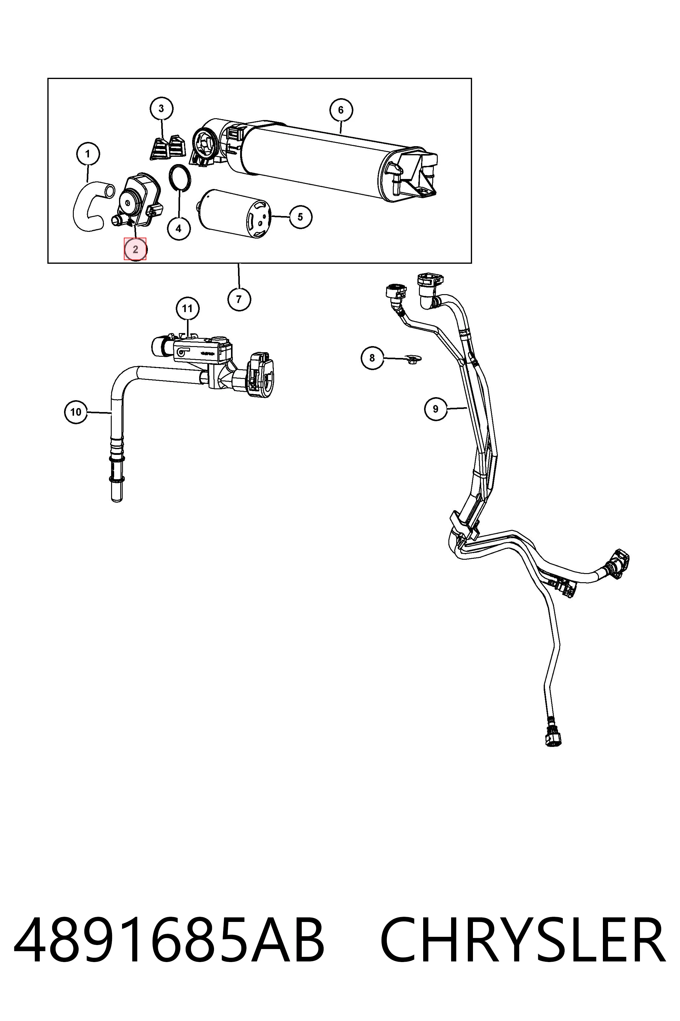 Купить K04891685AA Fiat/Alfa/Lancia 