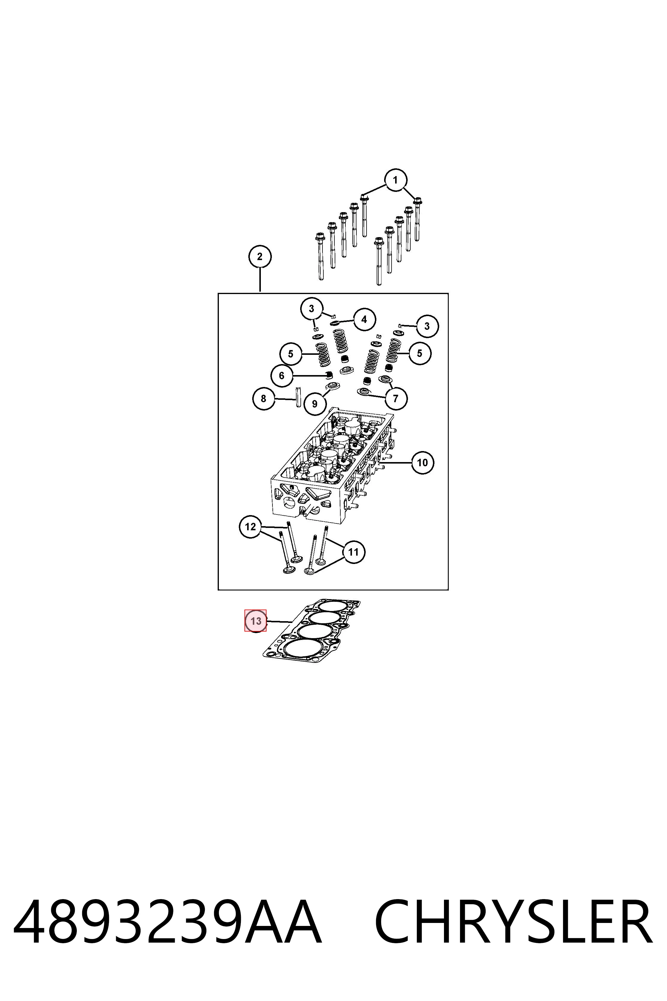Прокладка ГБЦ Opel 607619 цена, от 32.31 USD