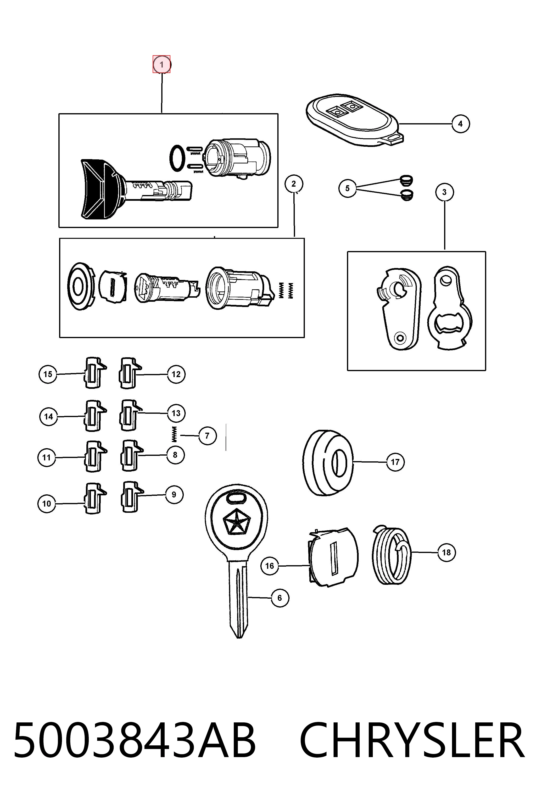 Замок зажигания, контактная группа Fiat/Alfa/Lancia K04723481 цена, от 36.67 USD