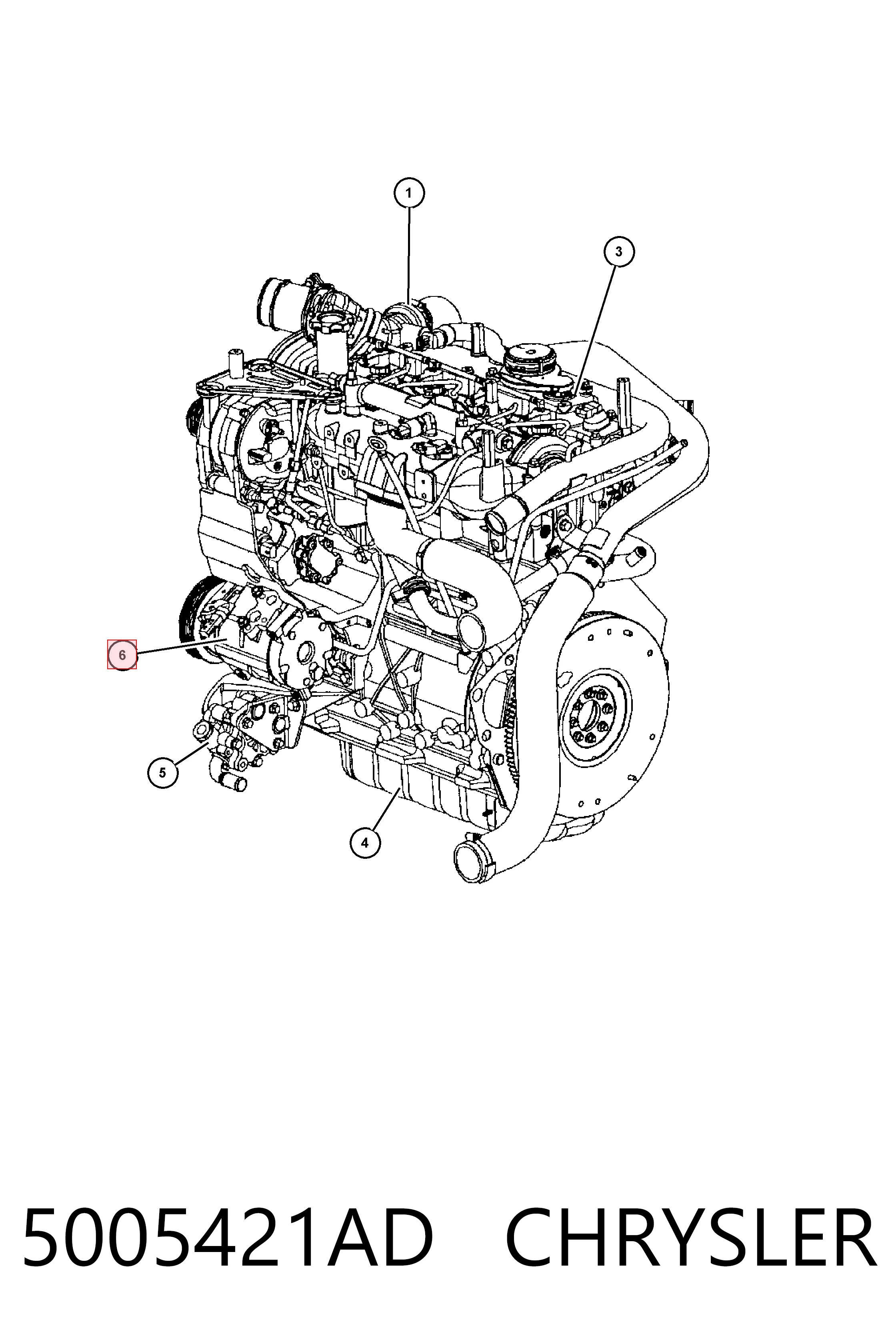 5005421AD Chrysler Компрессор хладагента