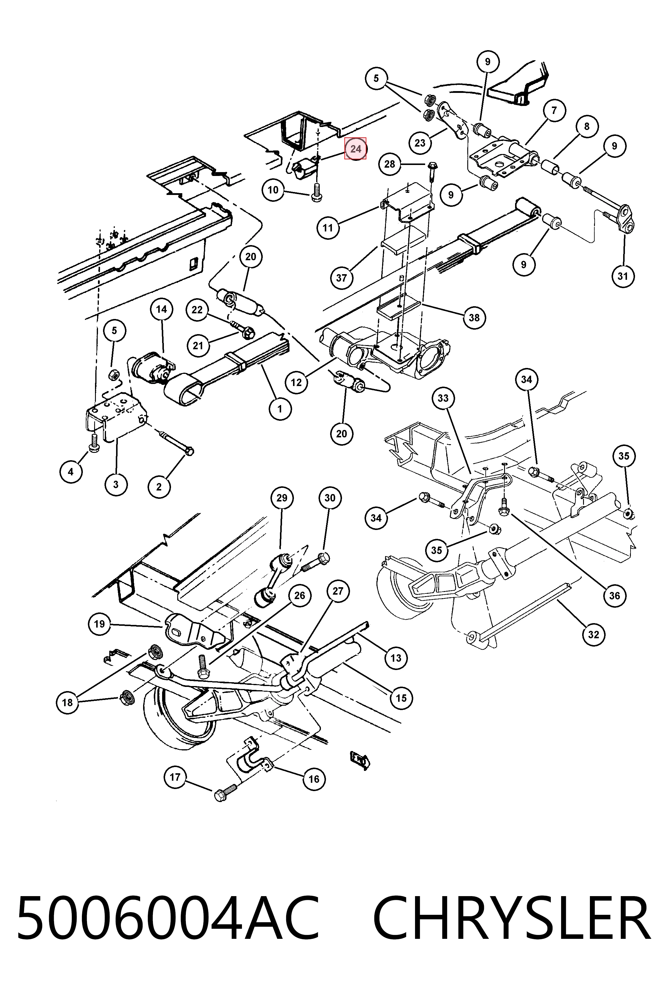 Буфер-отбойник амортизатора заднего Fiat/Alfa/Lancia K05006004AC цена, от 15.06 USD