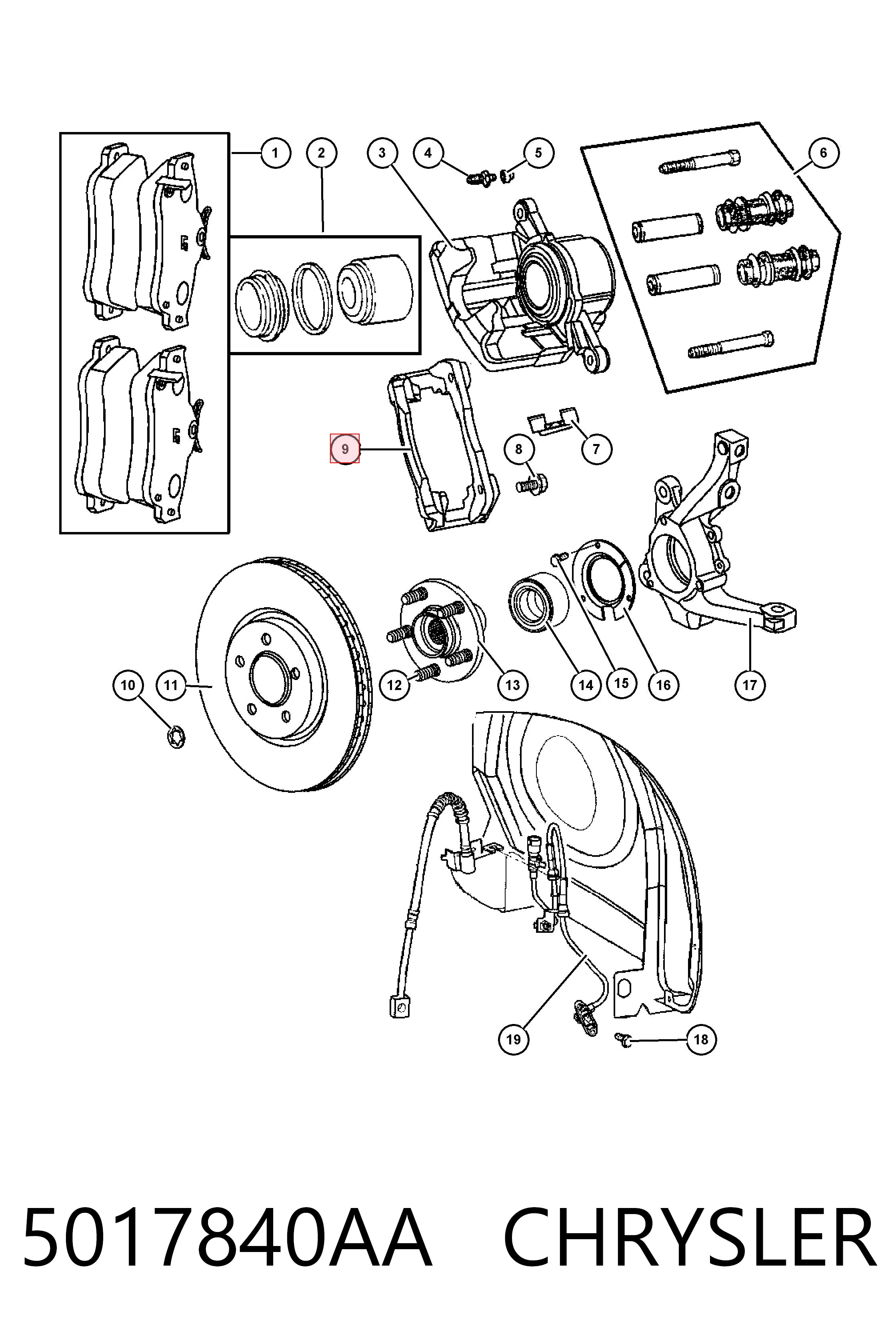 5017840AA Chrysler 