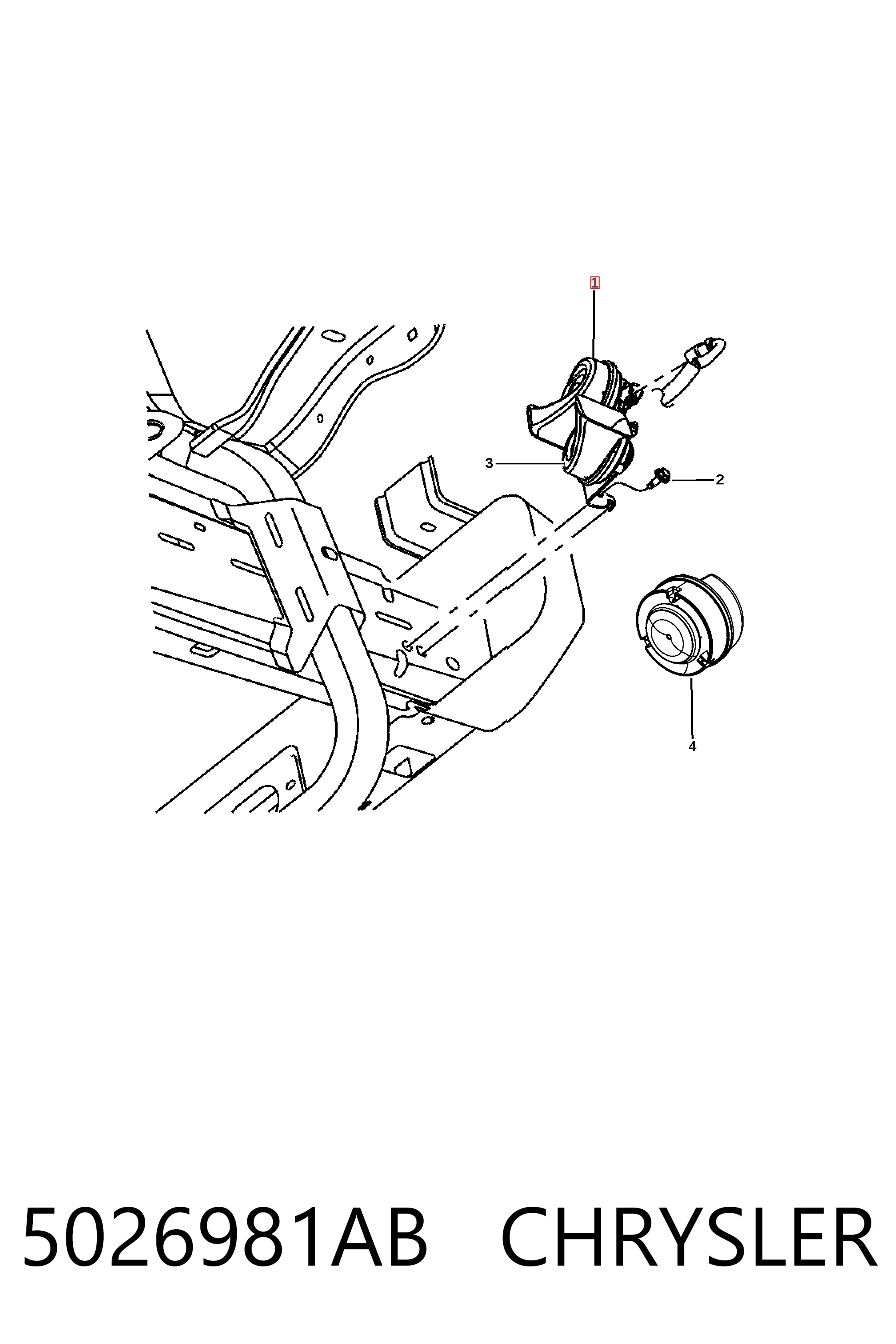 Автомобильный клаксон Fiat/Alfa/Lancia K68210688AA цена, от 17.80 USD