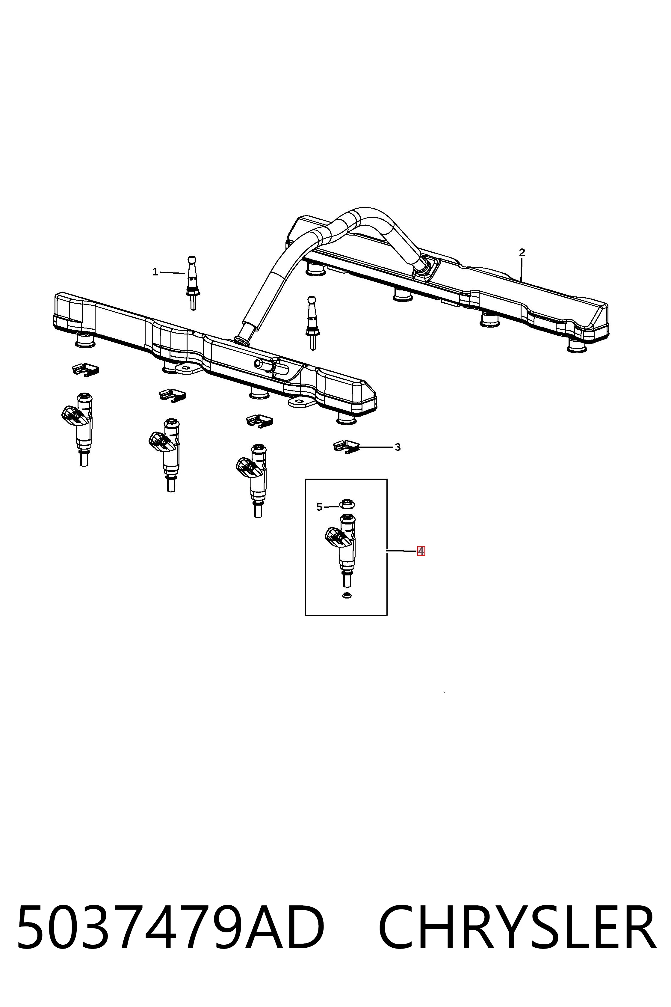 5037479AD Chrysler Топливные форсунки