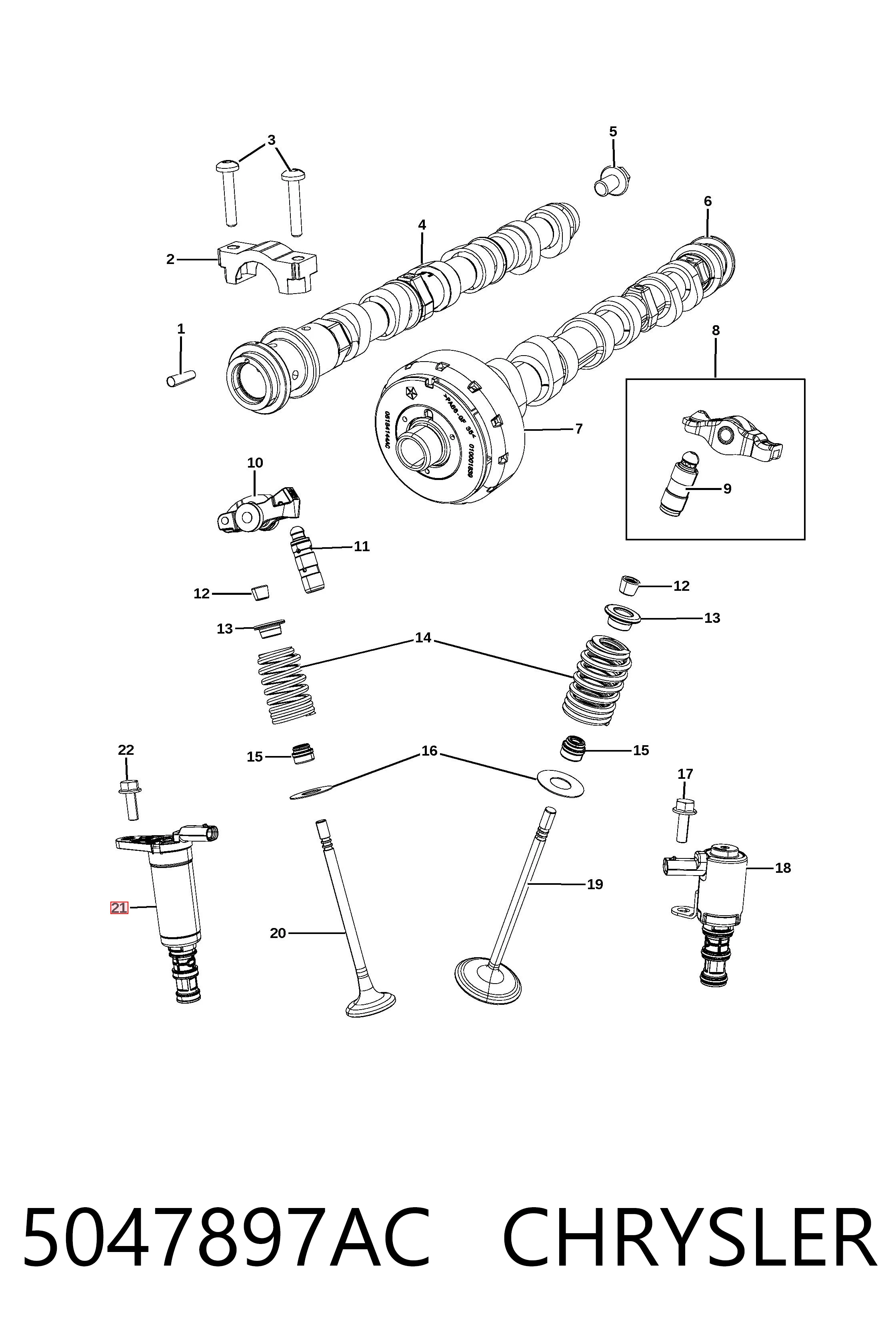 Купить VVT352 Standard Клапан электромагнитный положения распредвала