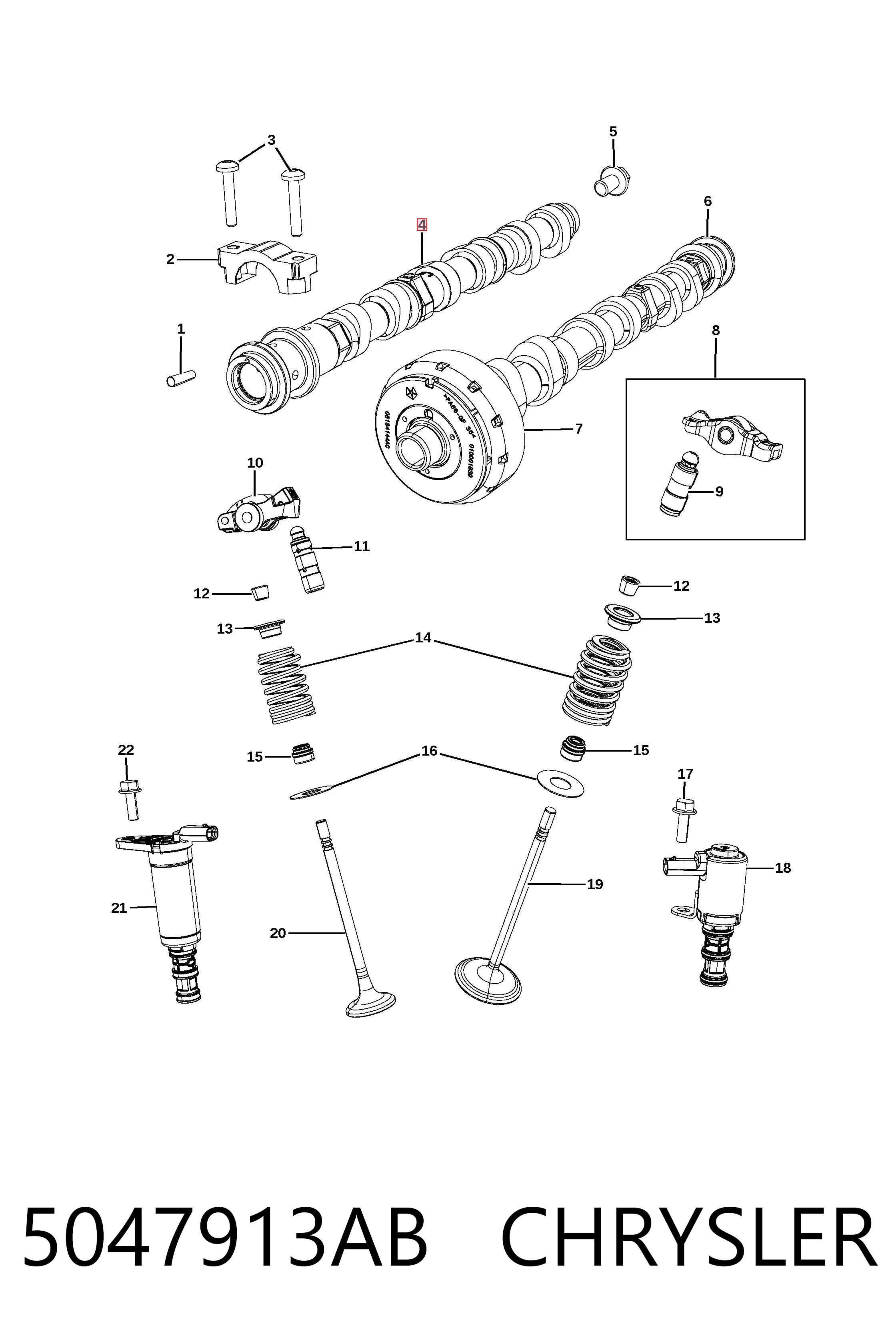  Fiat/Alfa/Lancia K05047913AC цена, от 389.39 USD