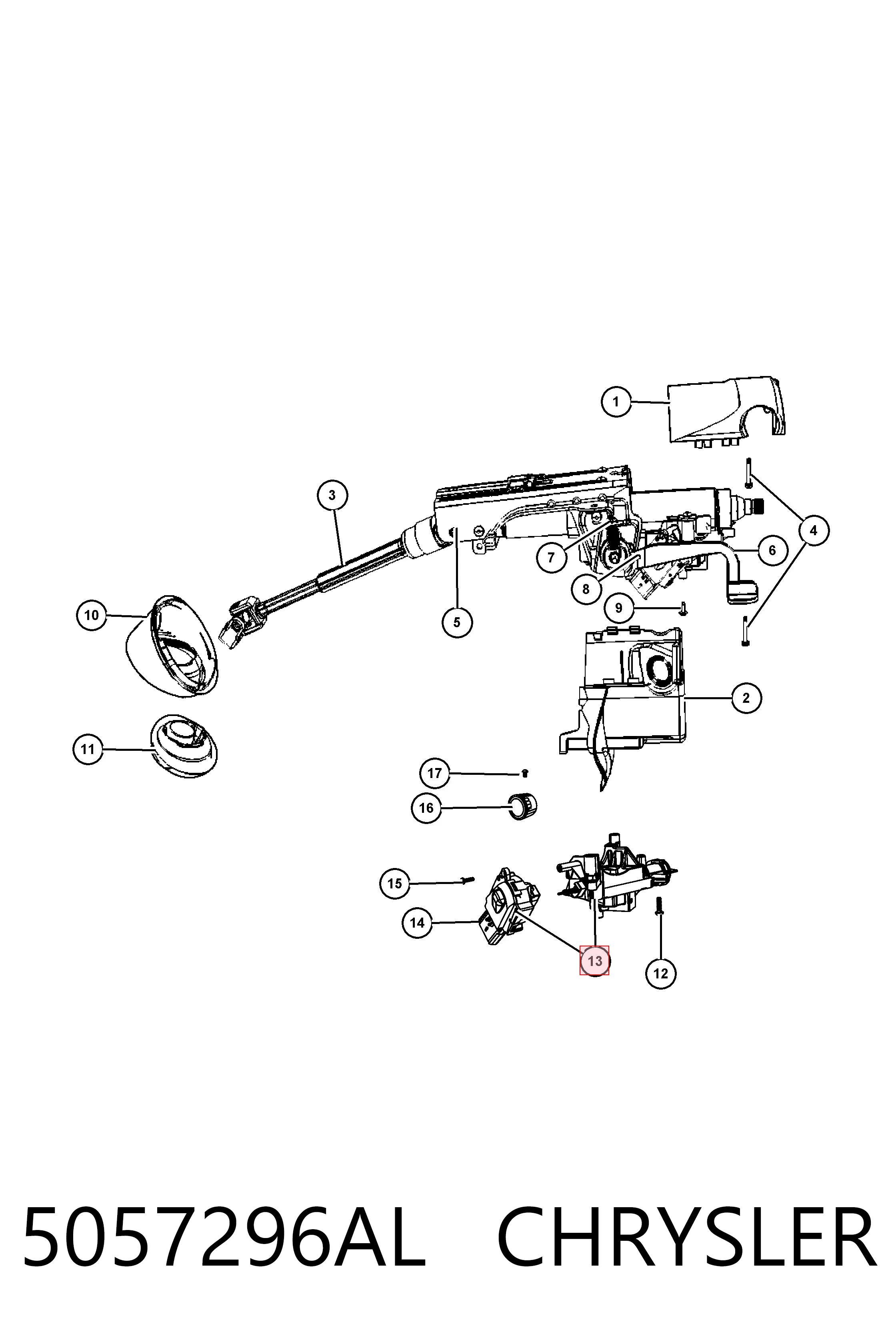  Fiat/Alfa/Lancia K05057296AM цена, от 12.94 USD