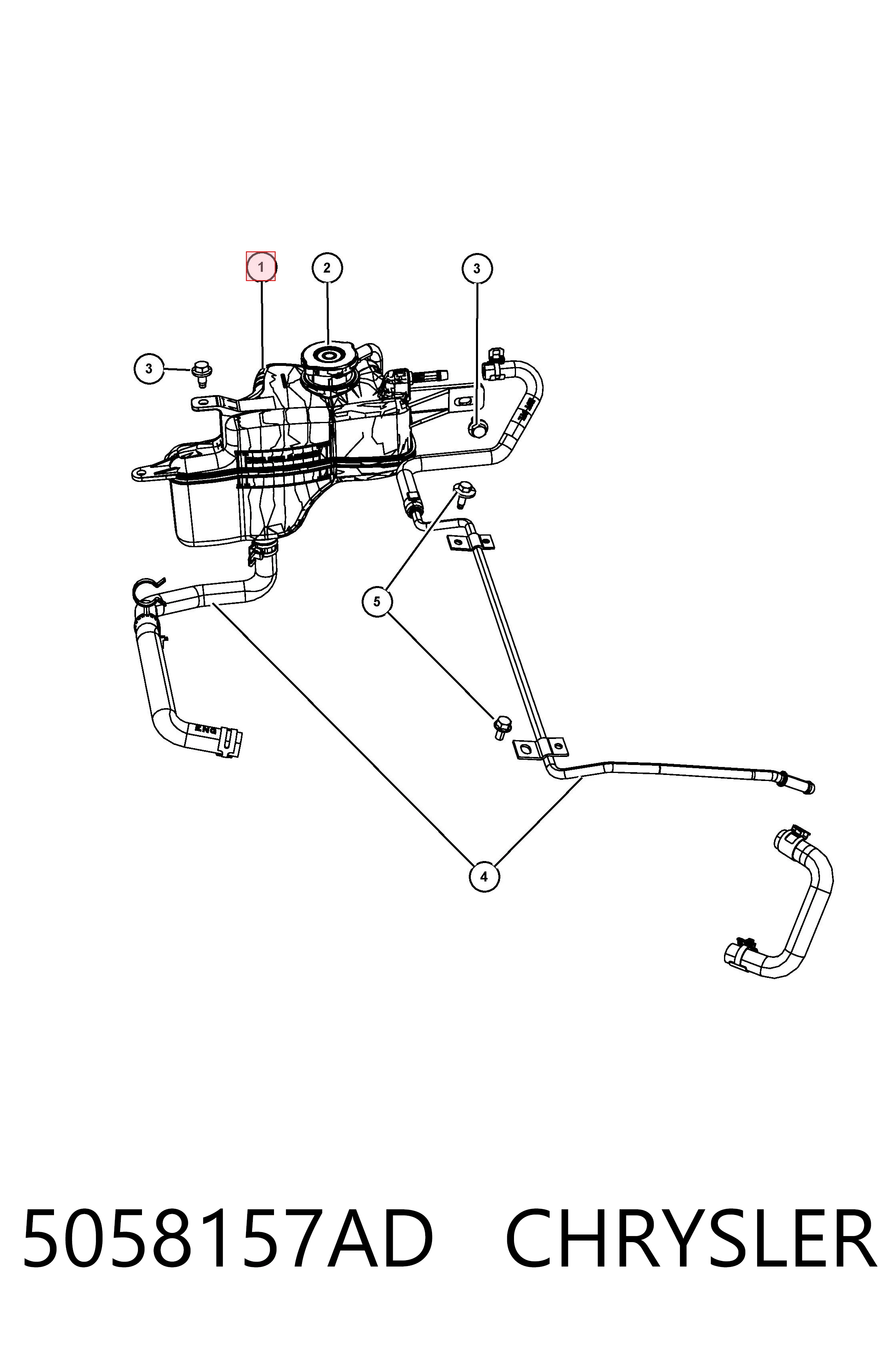  Расширительный бачок Fiat/Alfa/Lancia K05058157AD