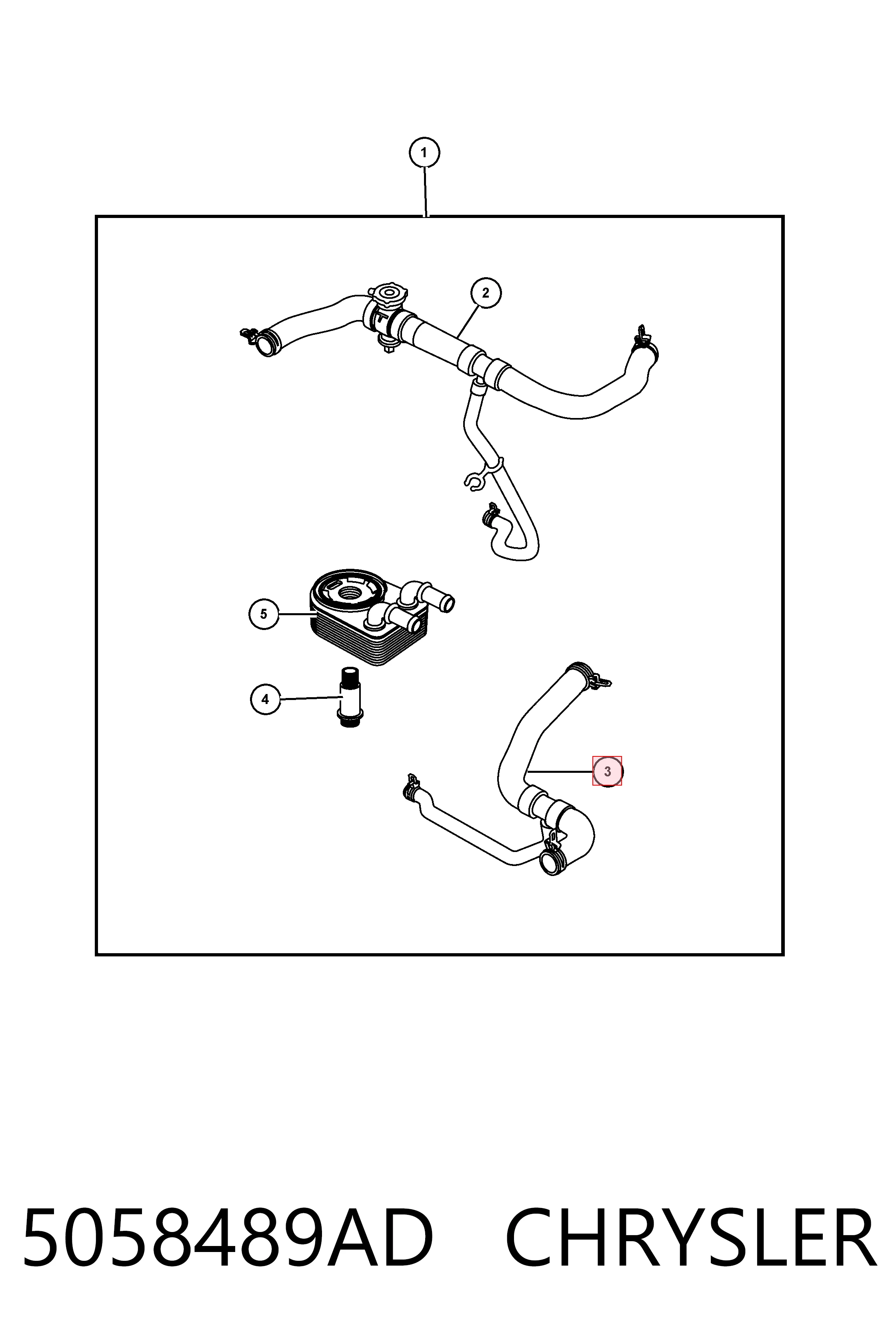 Шланг радиатора, нижний Fiat/Alfa/Lancia K05058489AF цена, от 9.84 USD