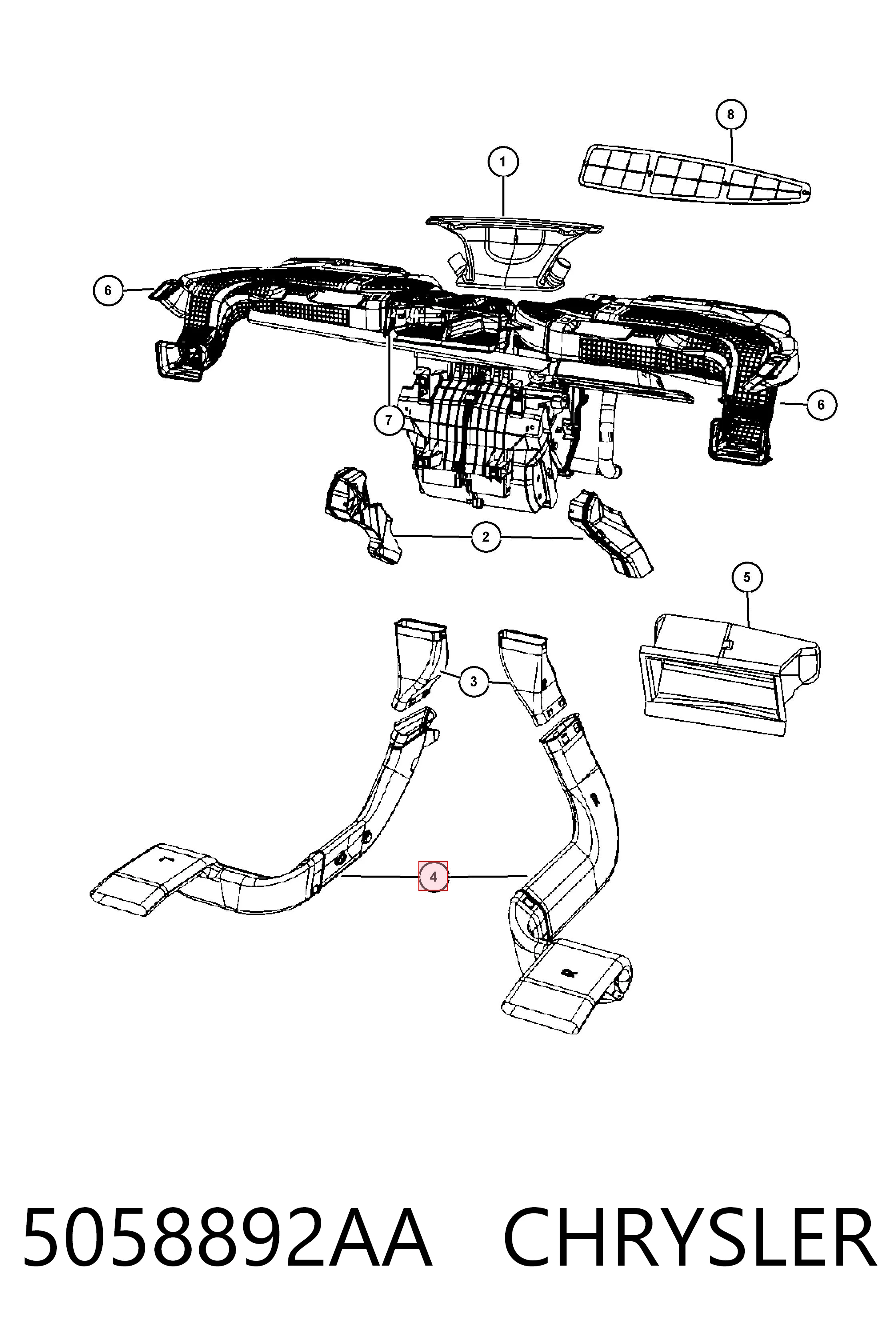 5058892AA Chrysler 