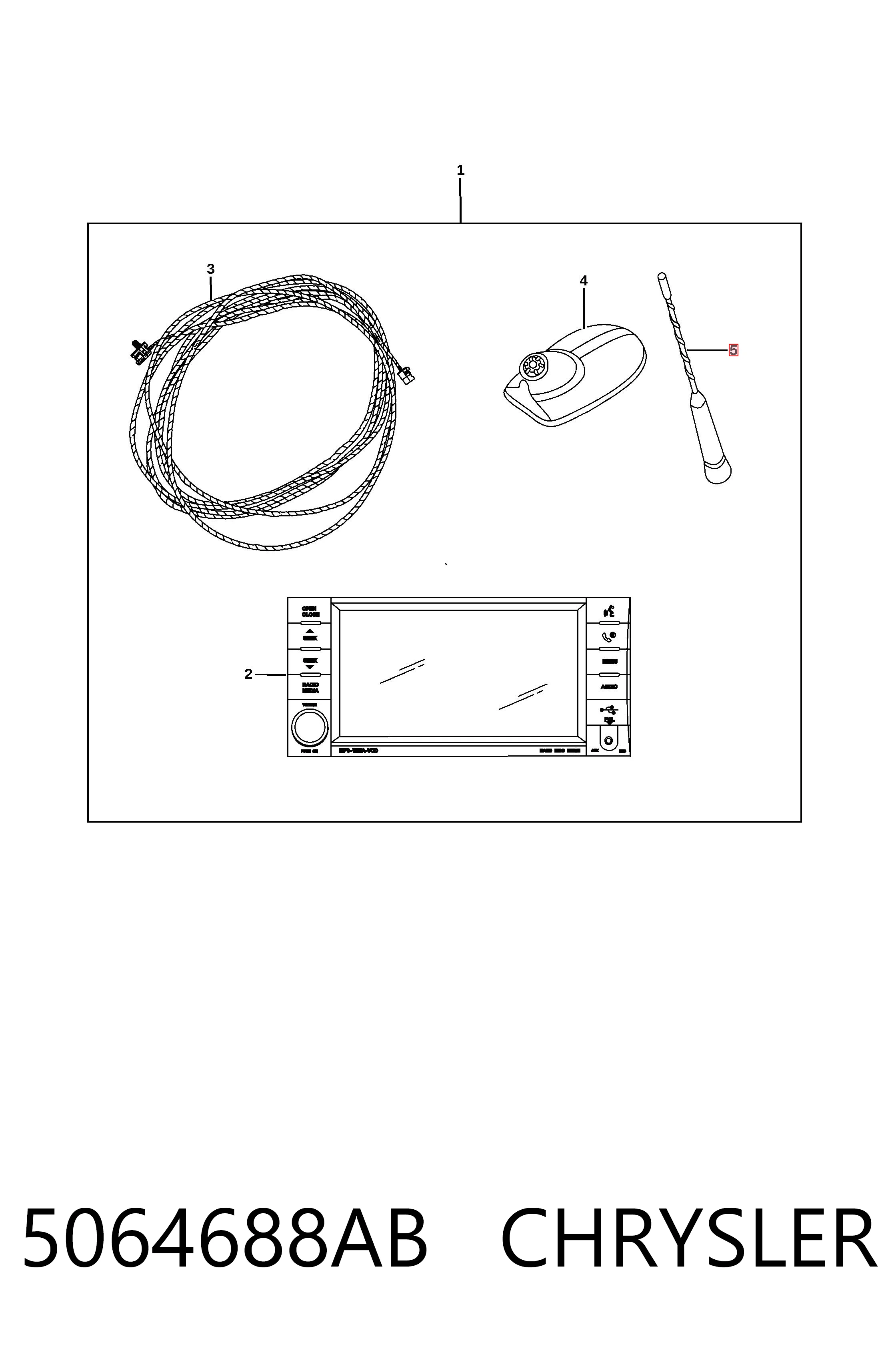 Шток антенны Fiat/Alfa/Lancia K05064688AB цена, от 12.70 USD