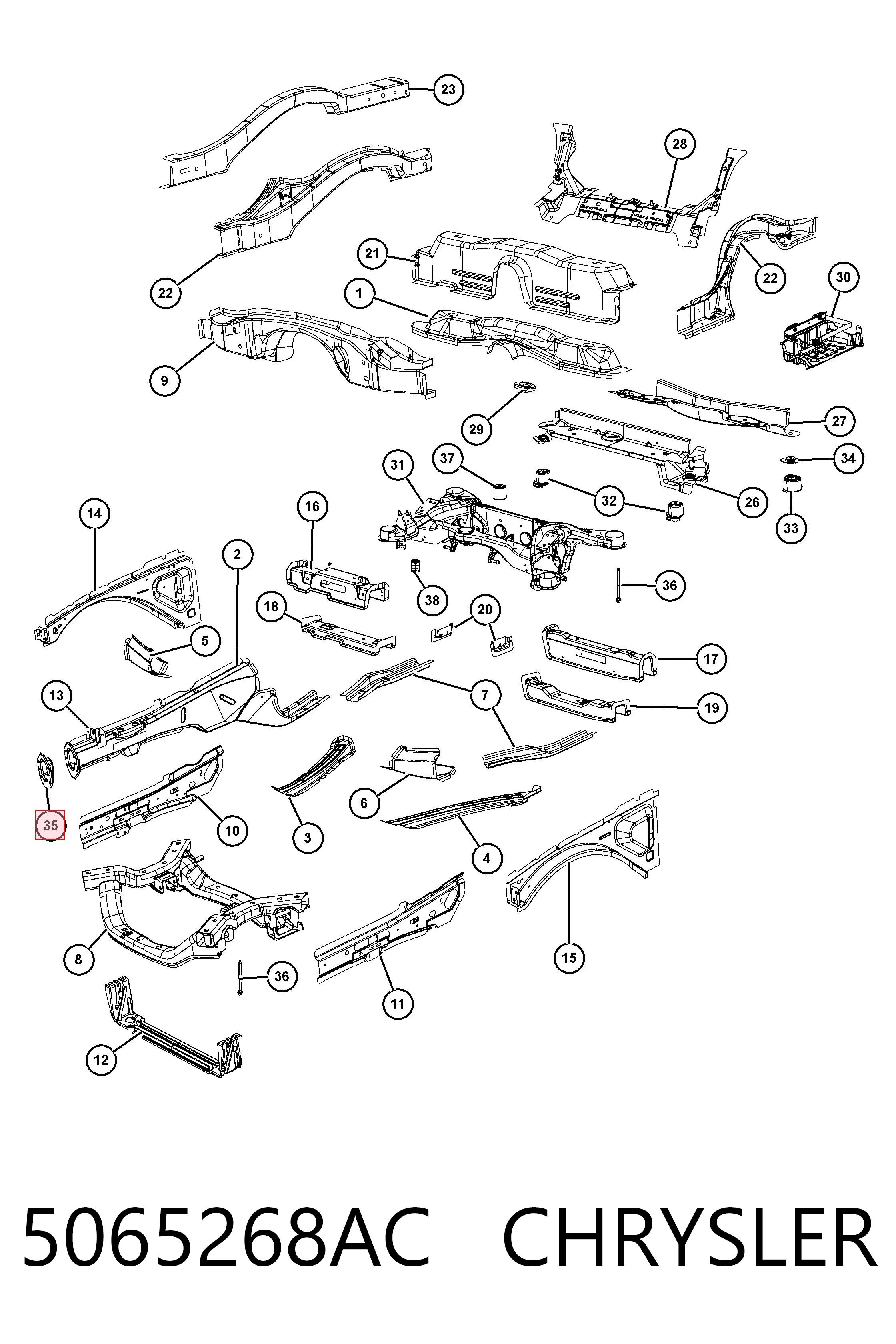 5065268AC Chrysler 