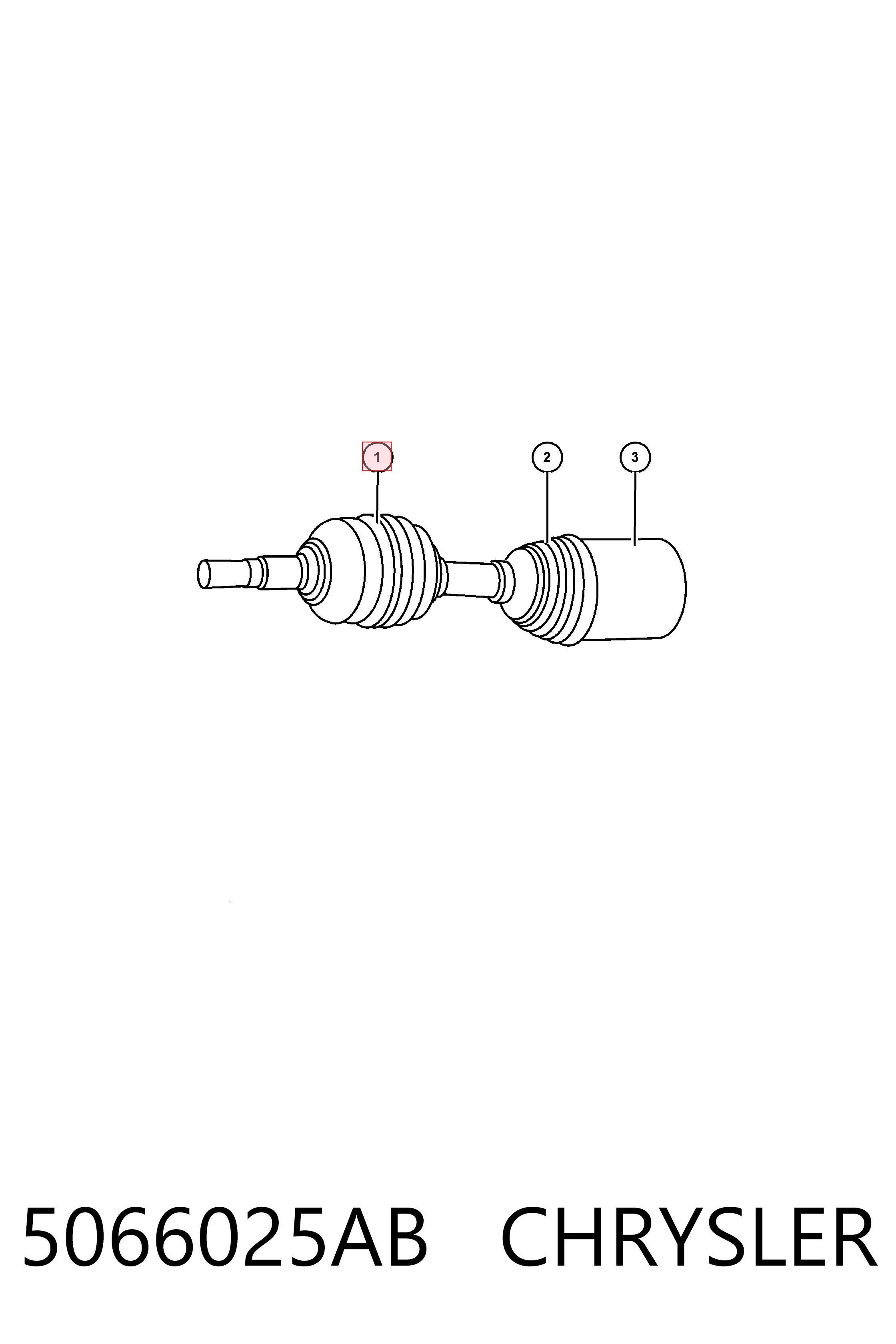 Пыльник ШРУСа наружный K05066025AB Fiat/Alfa/Lancia