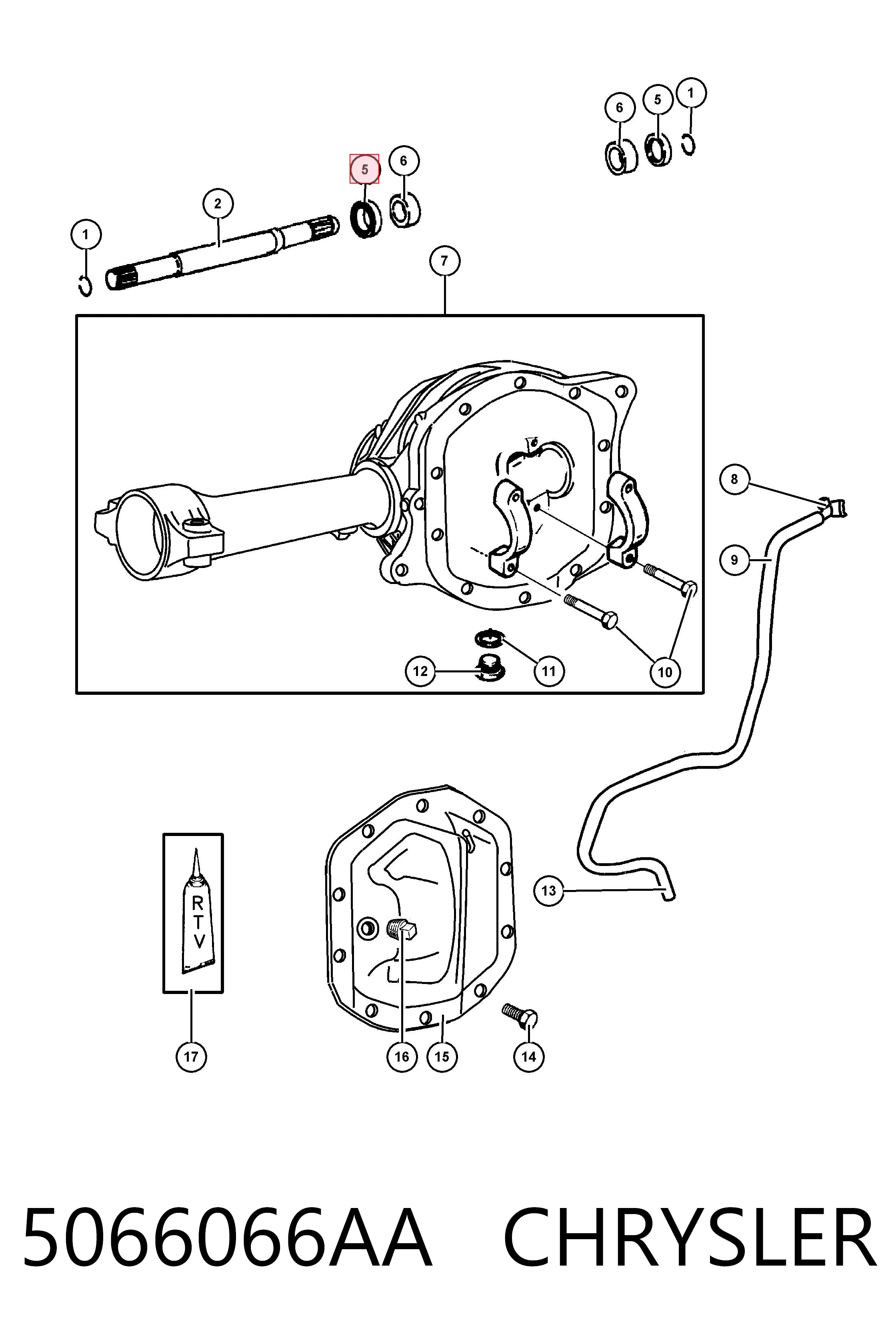 Сальник полуоси переднего моста Jeep Liberty/Cherokee внедорожник (KJ) (2002 - 2007) цена, от 20.07 USD