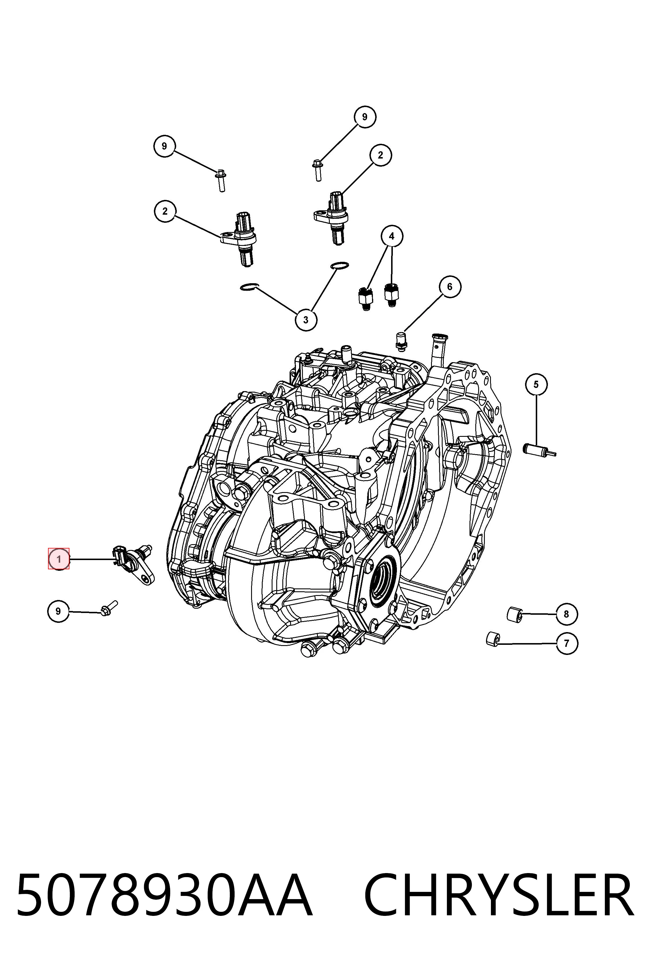 5078930AA Chrysler 