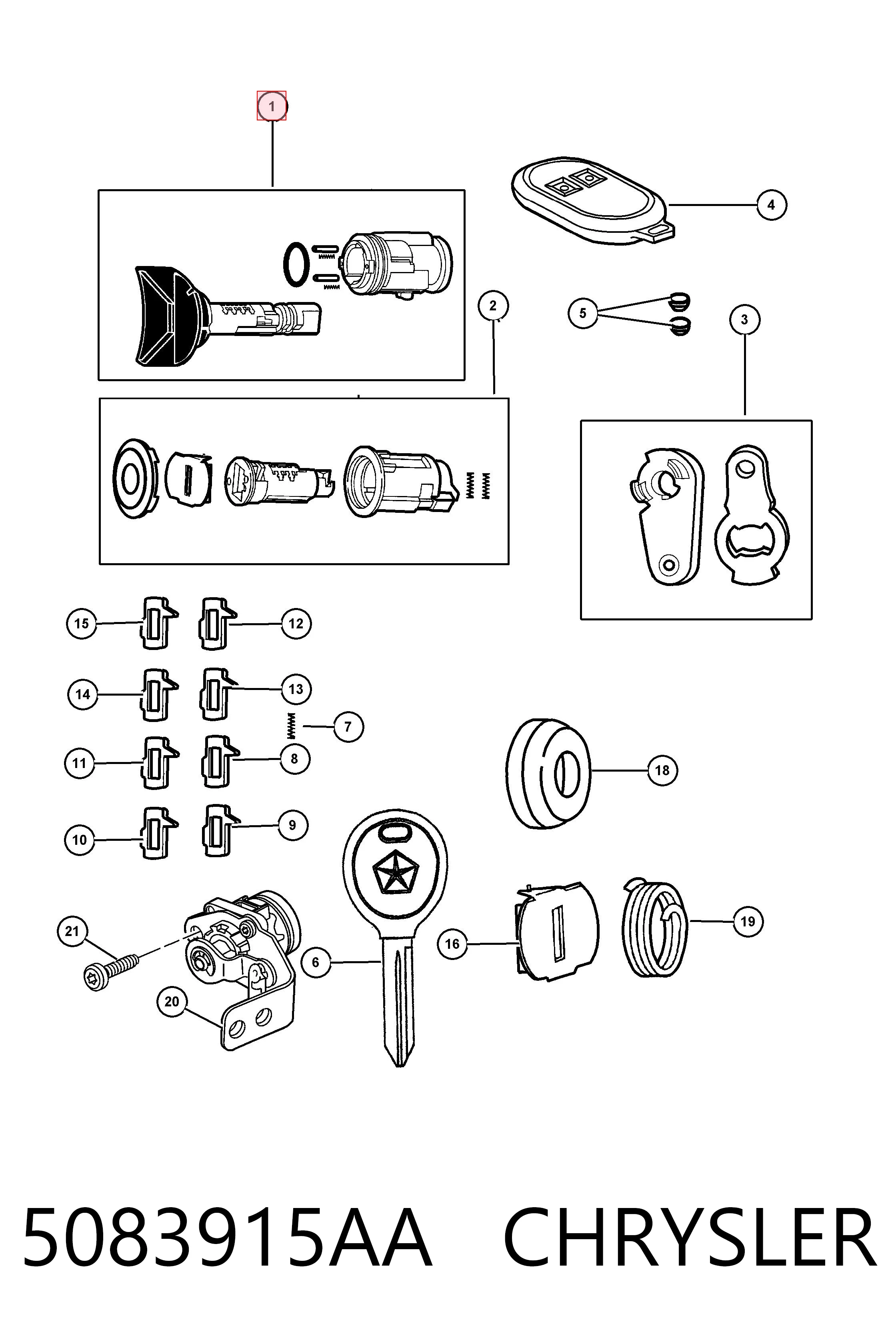Купить K04723481 Fiat/Alfa/Lancia Контактная группа