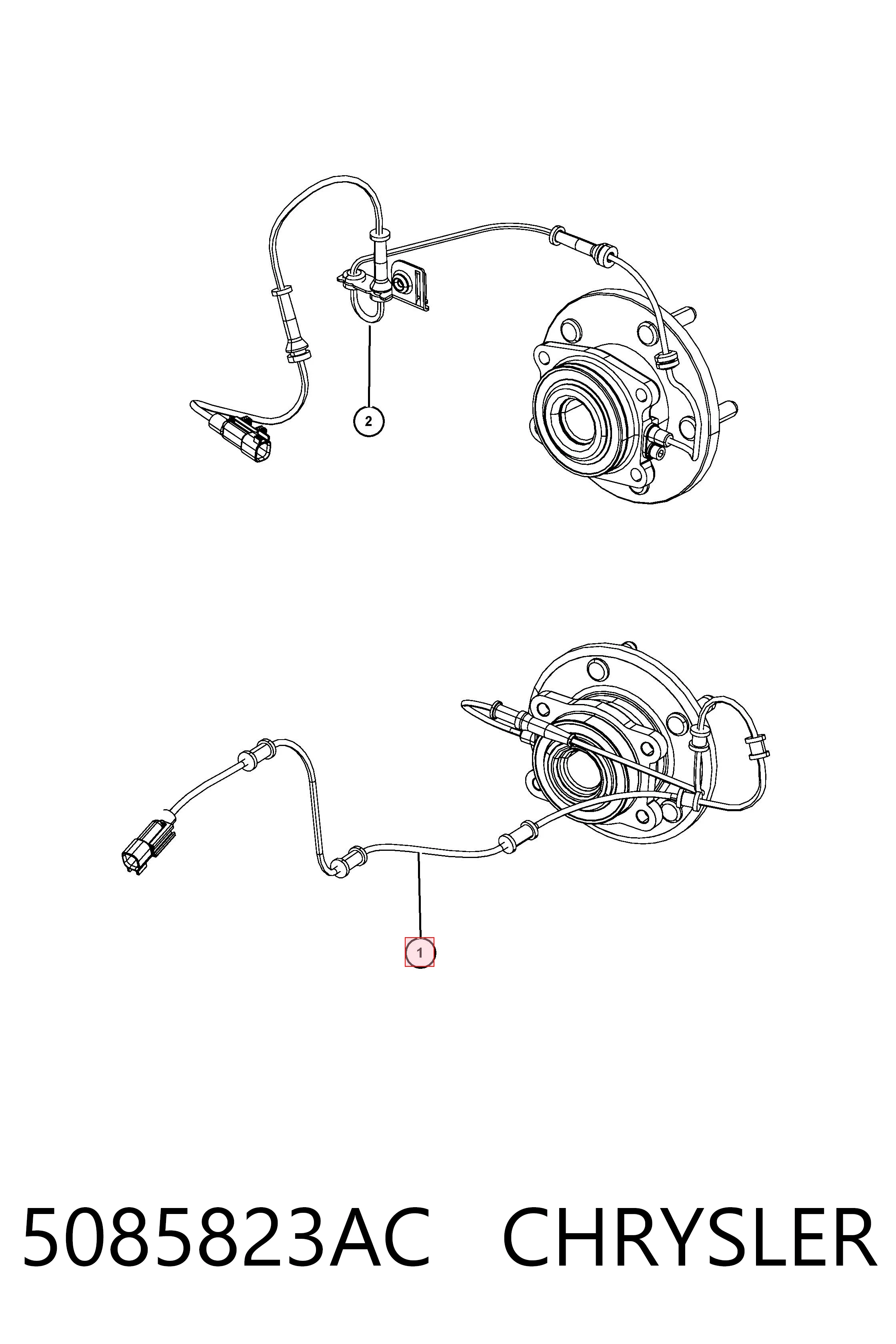 5085823AC Chrysler Сенсор АБС