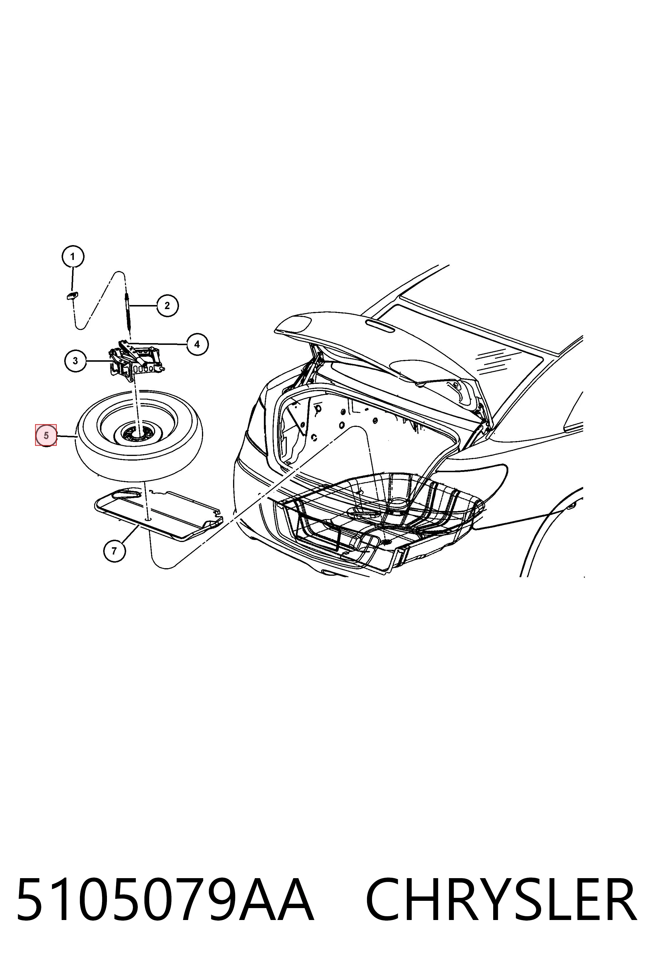 Купить K05105079AC Fiat/Alfa/Lancia 