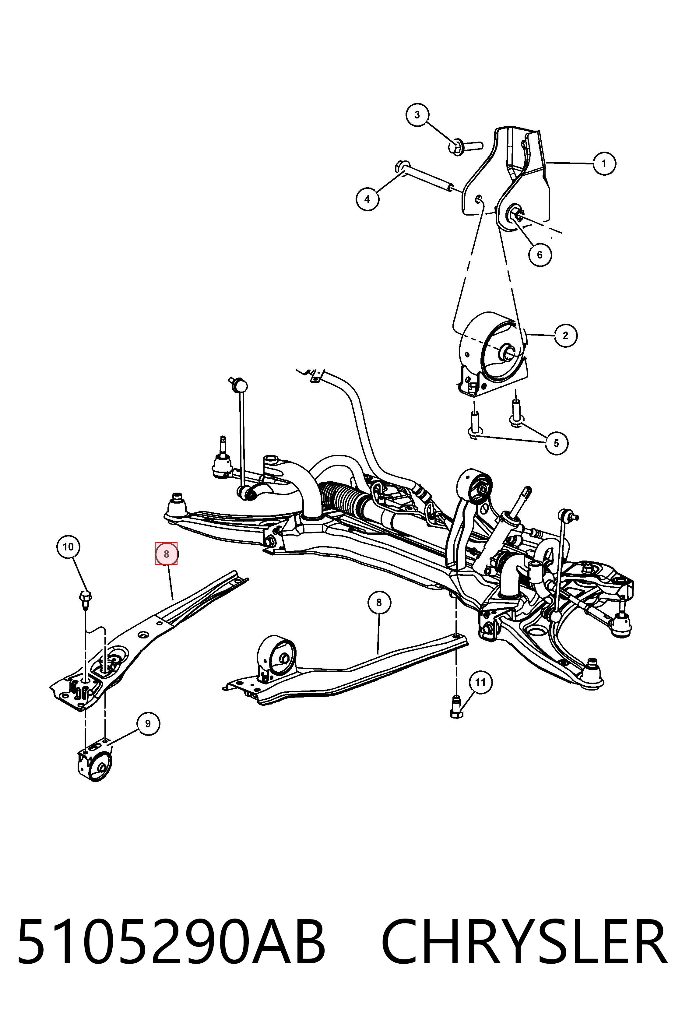 Купить K05105290AA Fiat/Alfa/Lancia 