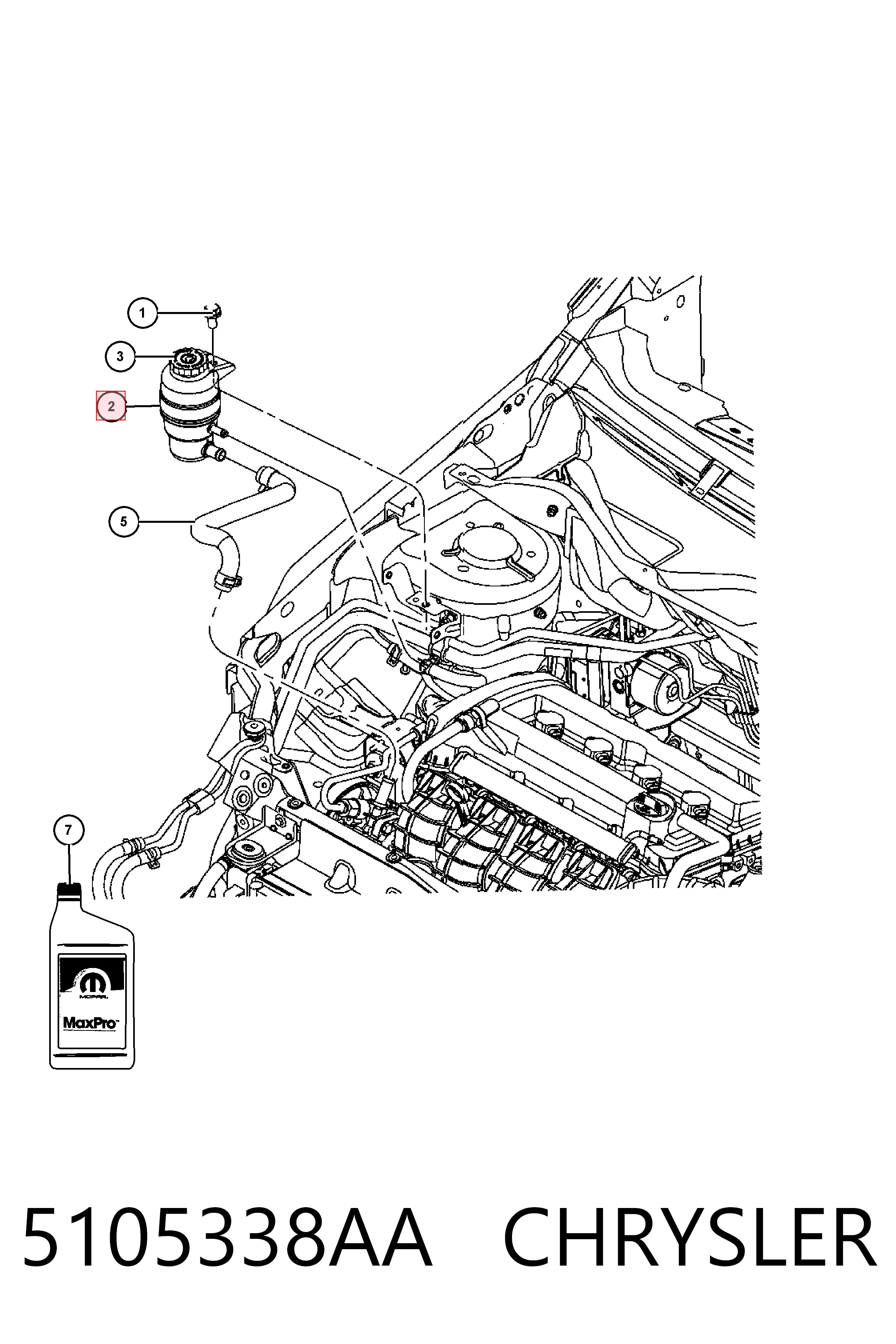 K05105338AA Fiat/Alfa/Lancia Бак масляный