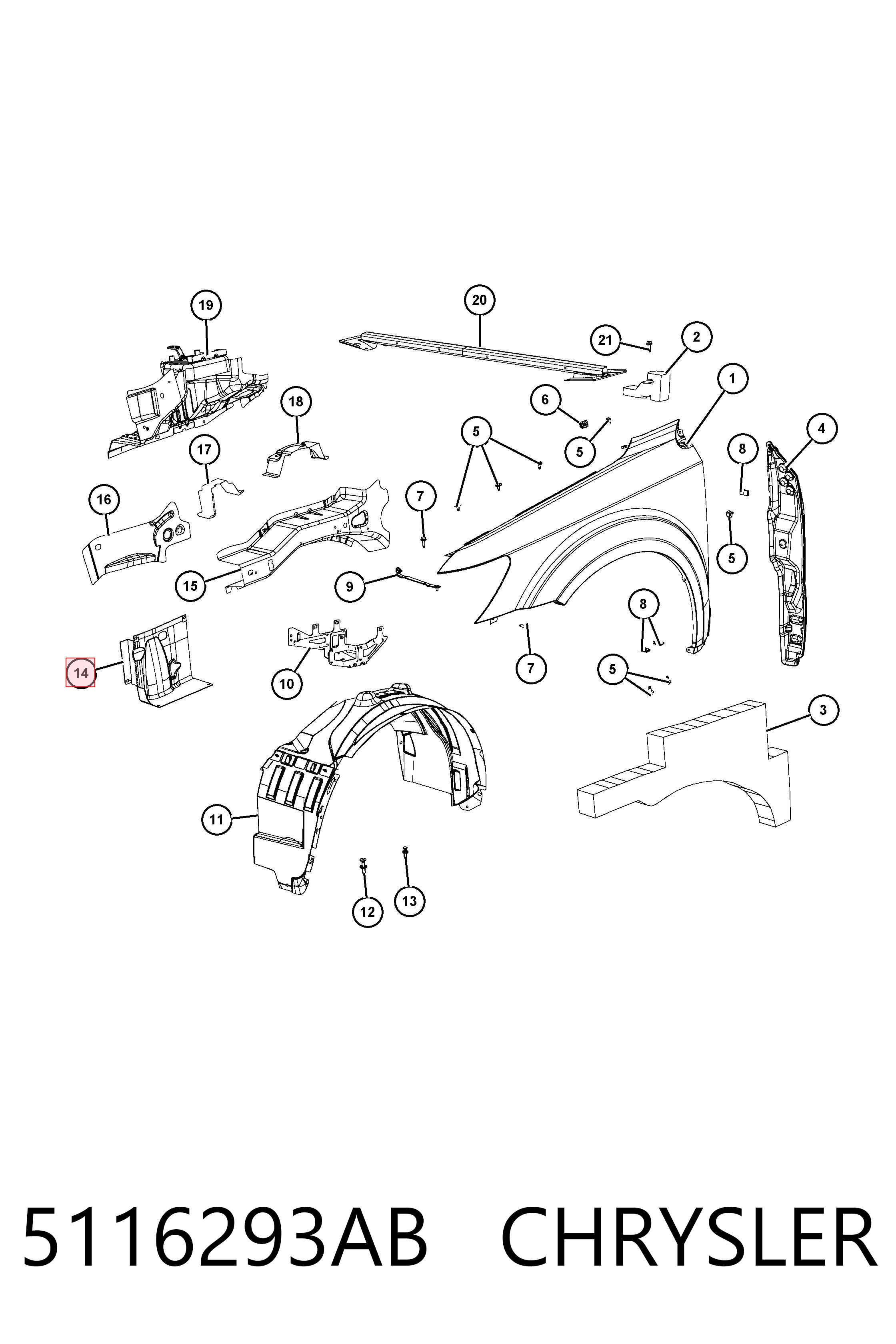 K68069293AA Fiat/Alfa/Lancia 