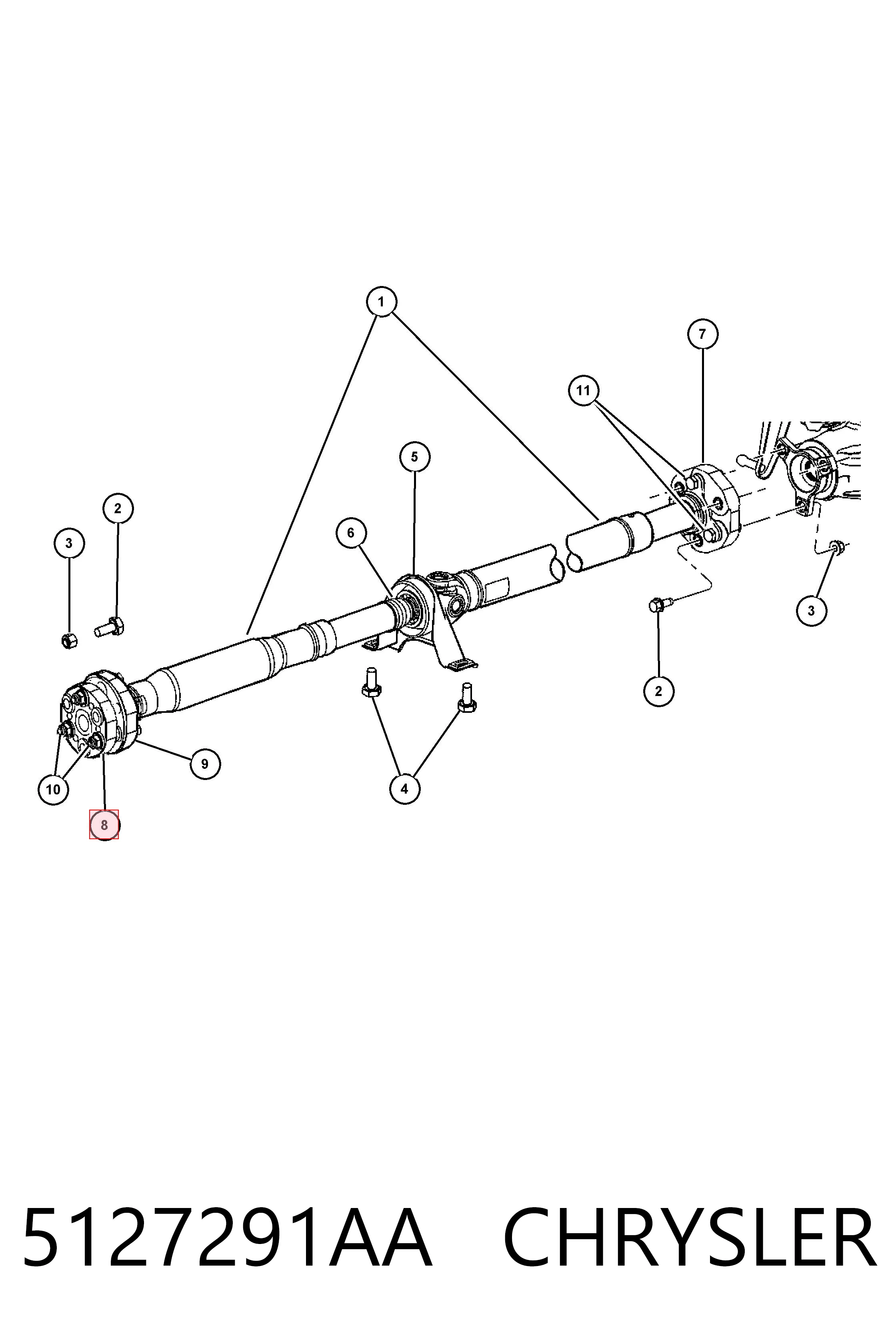 5127291AA Chrysler 