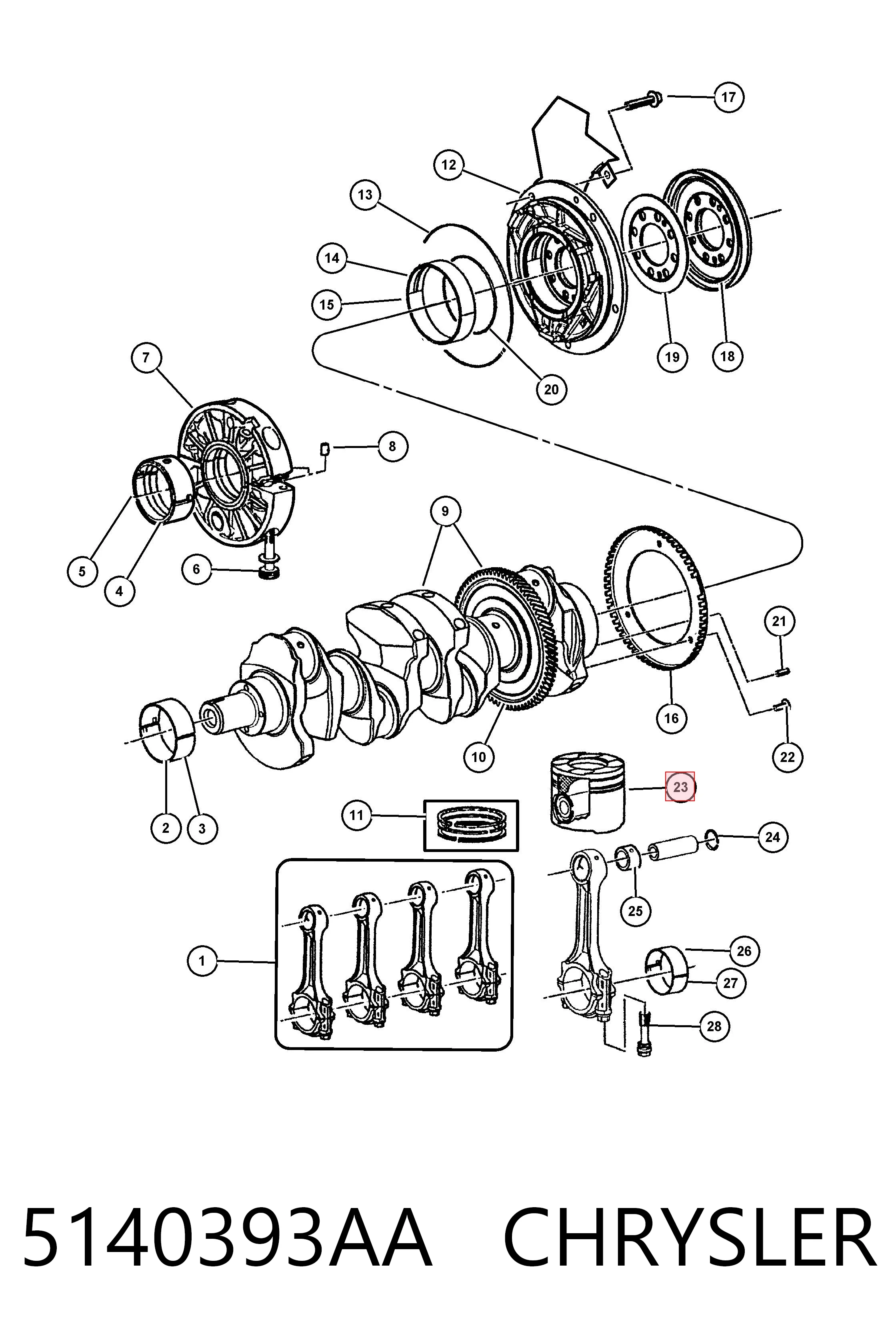 Fiat/Alfa/Lancia K05103145AA цена, от 125.99 USD