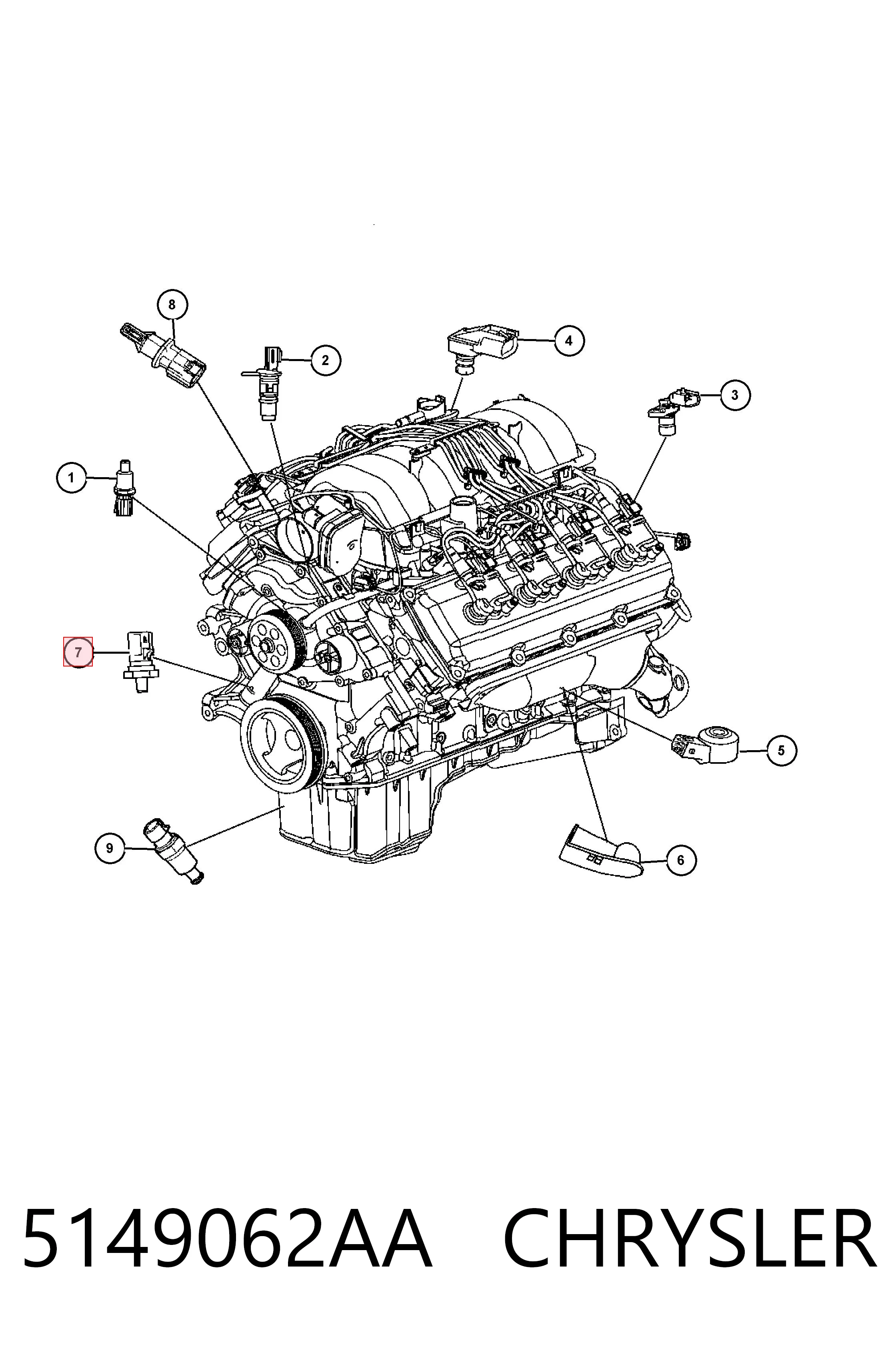 05149062AB Fiat/Alfa/Lancia Датчик указателя давления масла