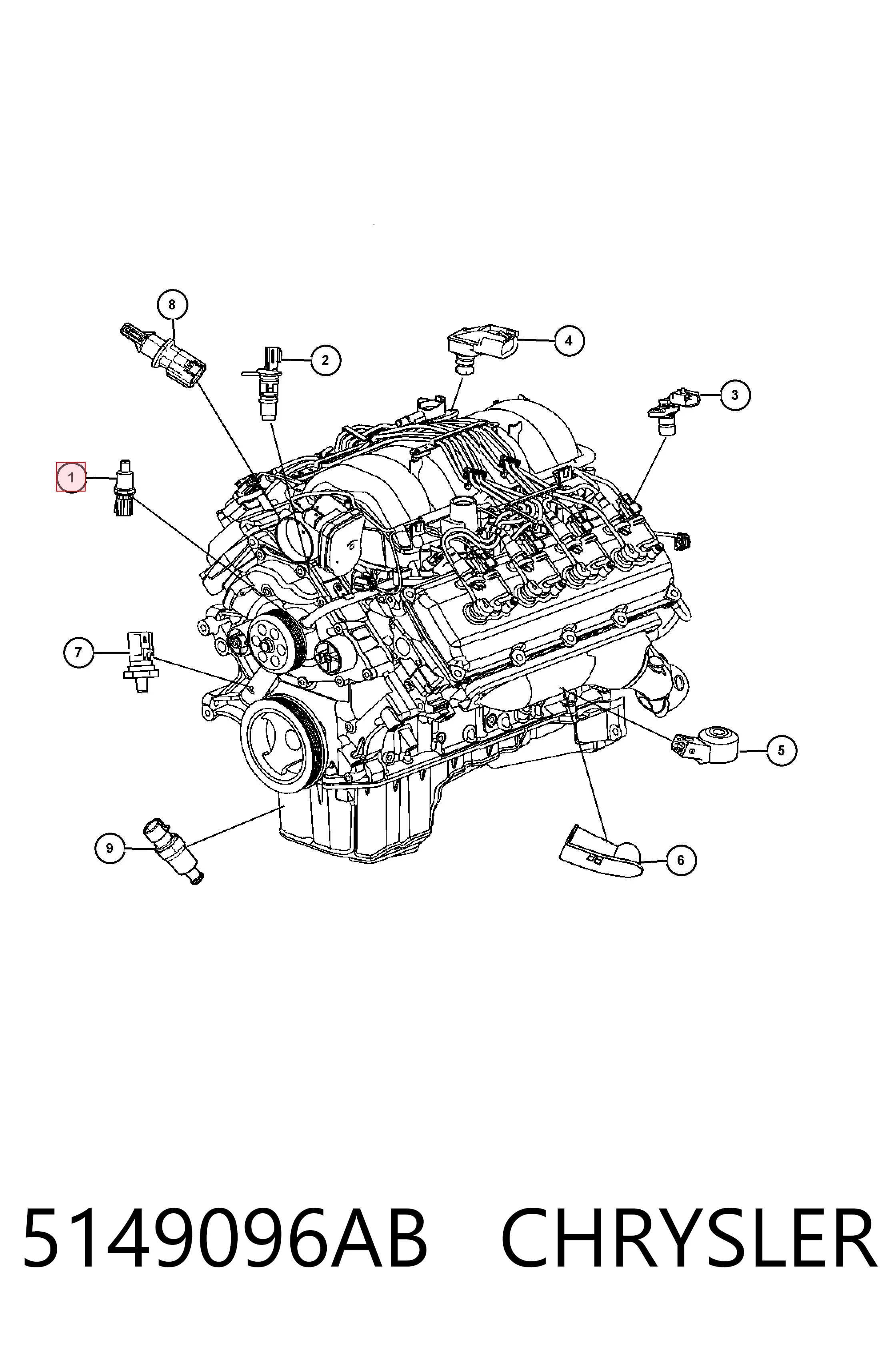 5149096AB Chrysler Термовыключатель