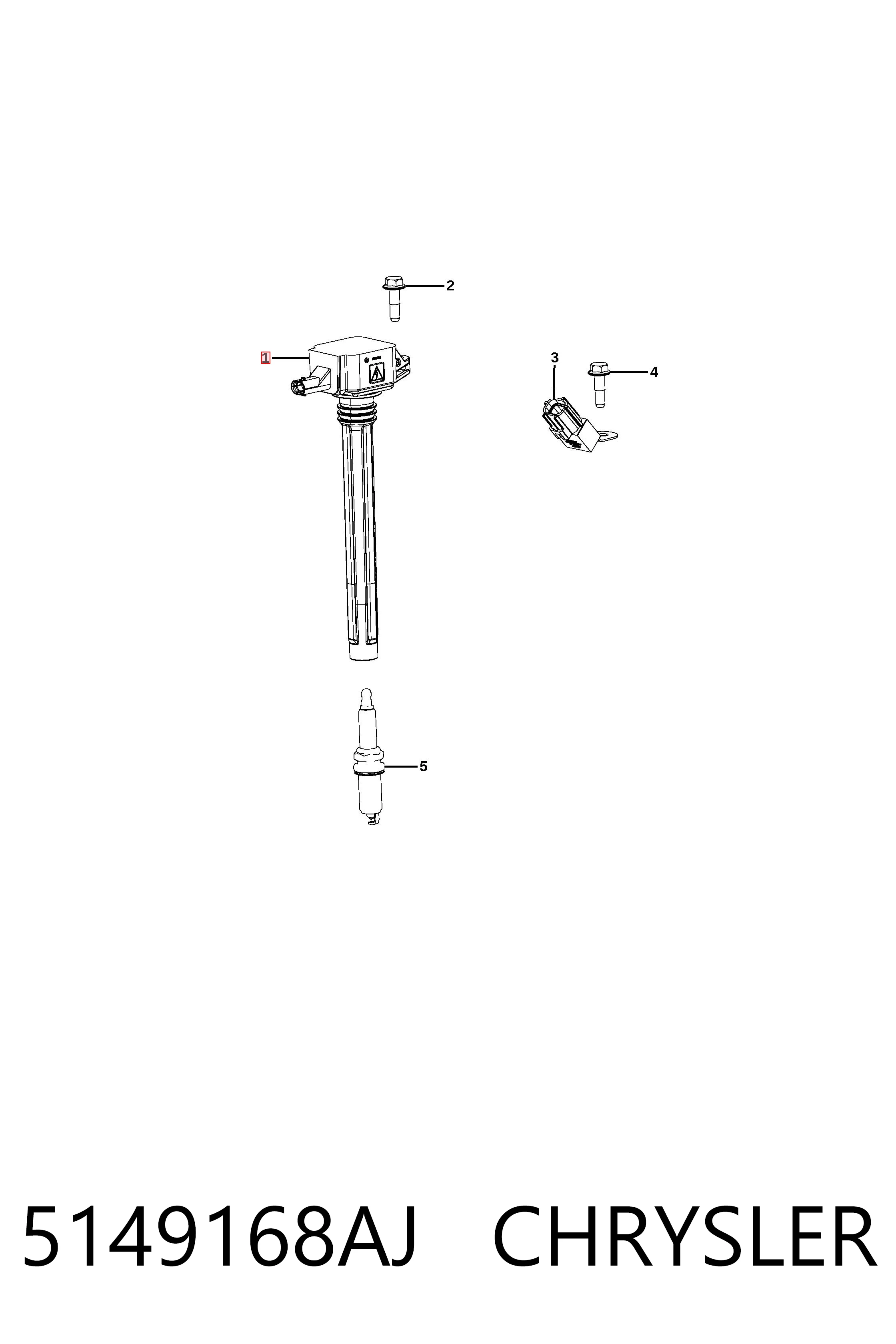 5149168AJ Chrysler Катушка зажигания