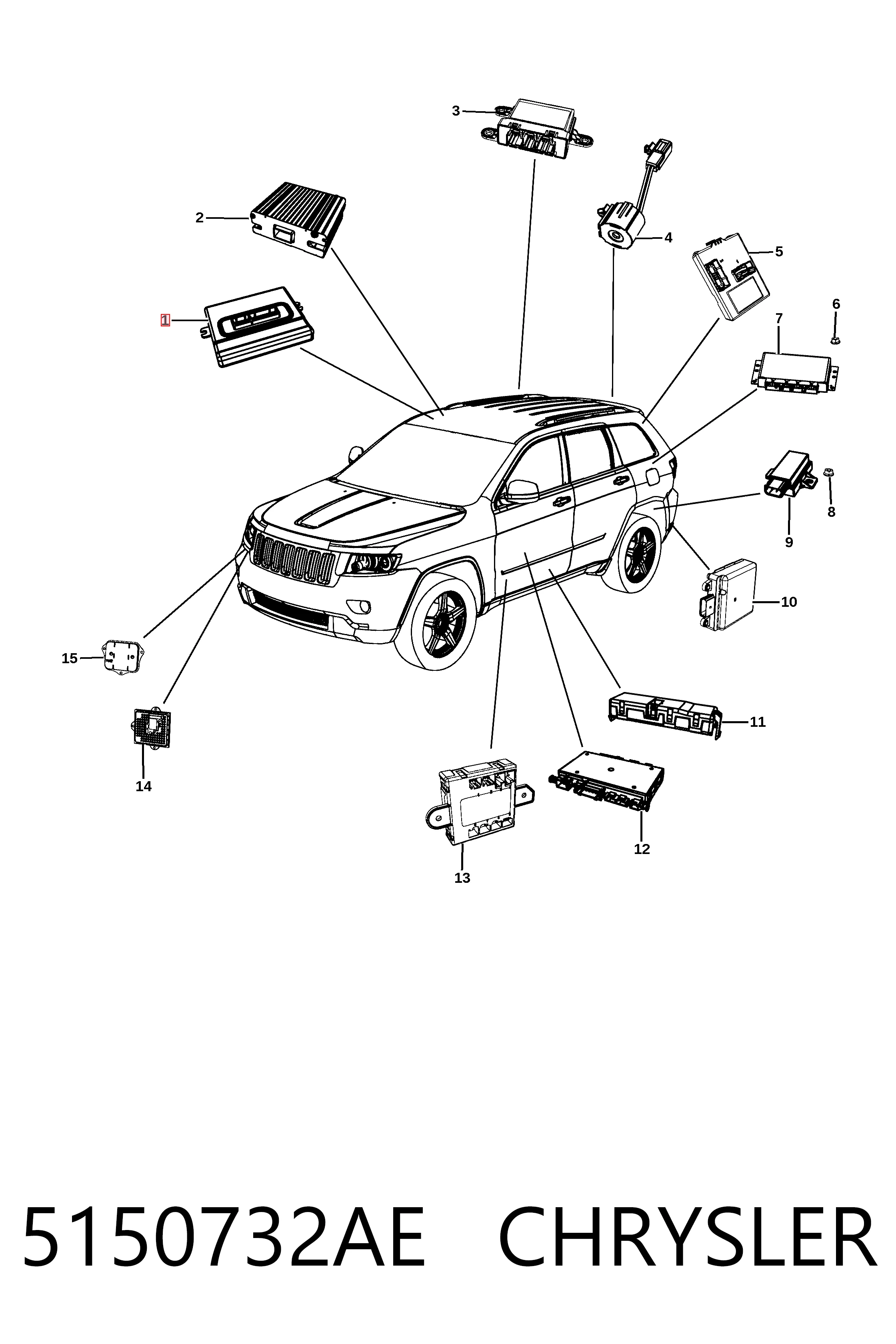 Купить K05150732AC Fiat/Alfa/Lancia Блок управления раздаткой