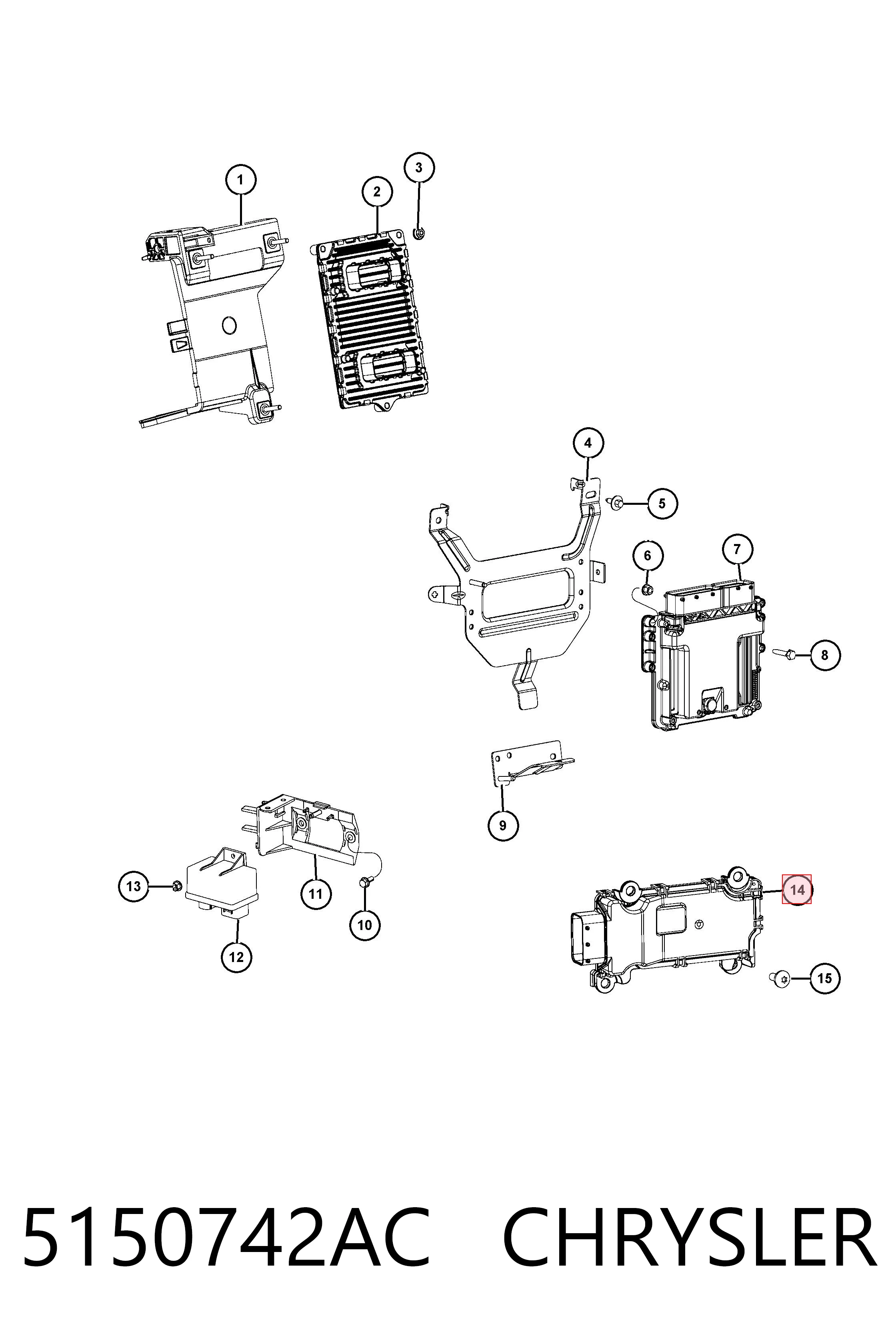 Купить K68225514AB Fiat/Alfa/Lancia Блок управления акпп