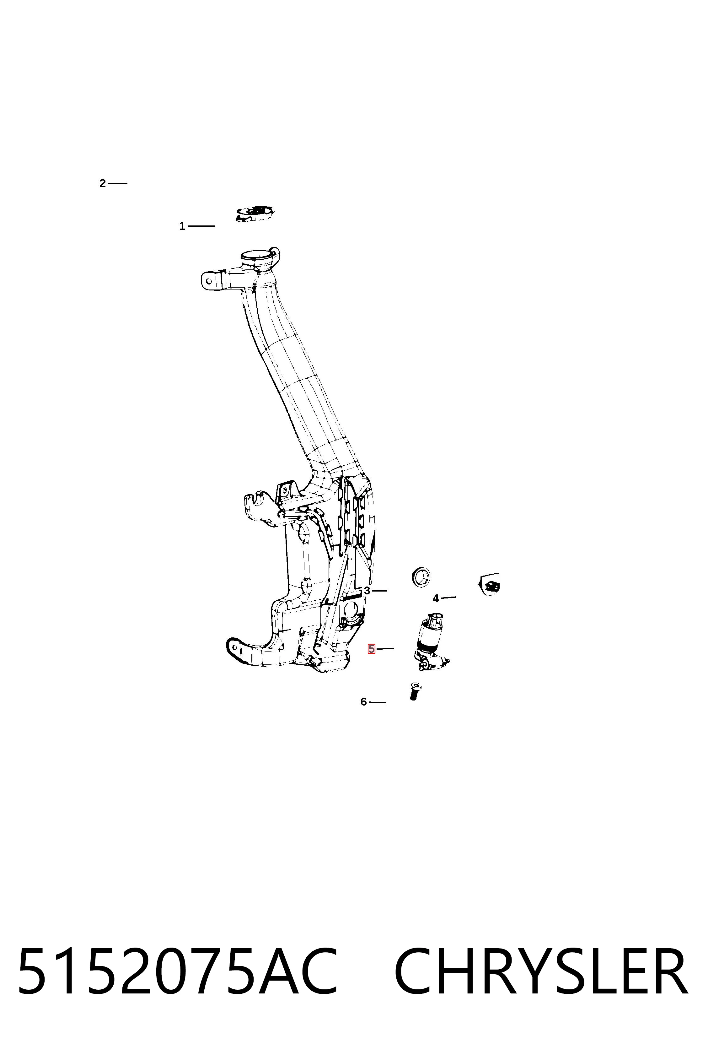 5152075AC Chrysler Мотор омывателя лобового стекла