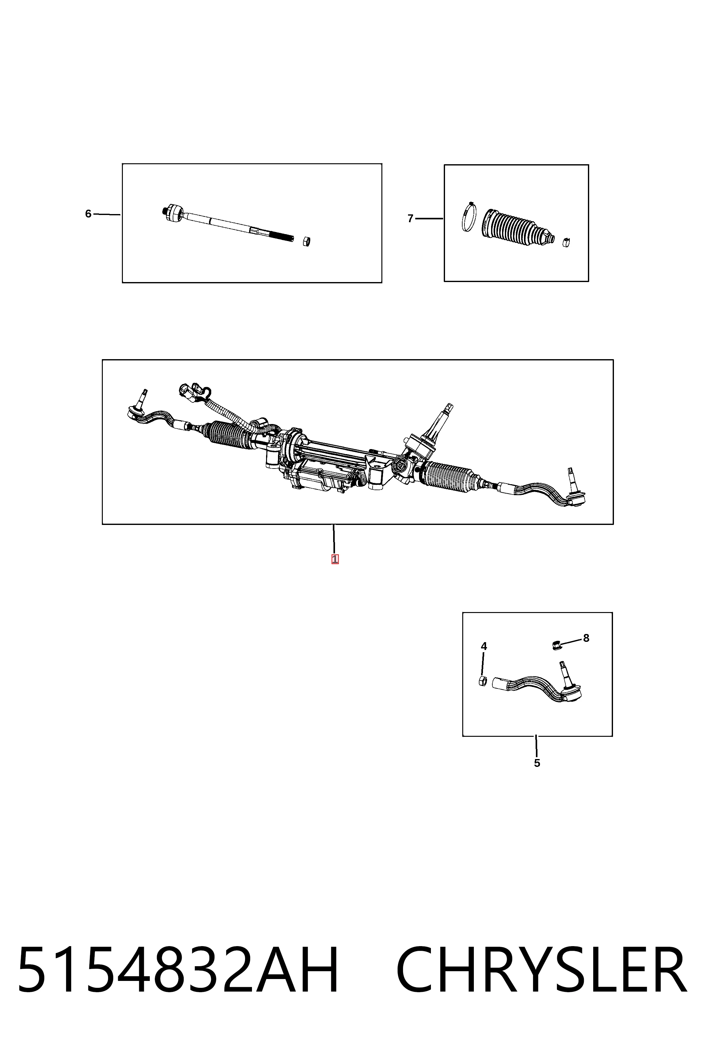 K68594299AB Fiat/Alfa/Lancia Управление рулевое в сборе