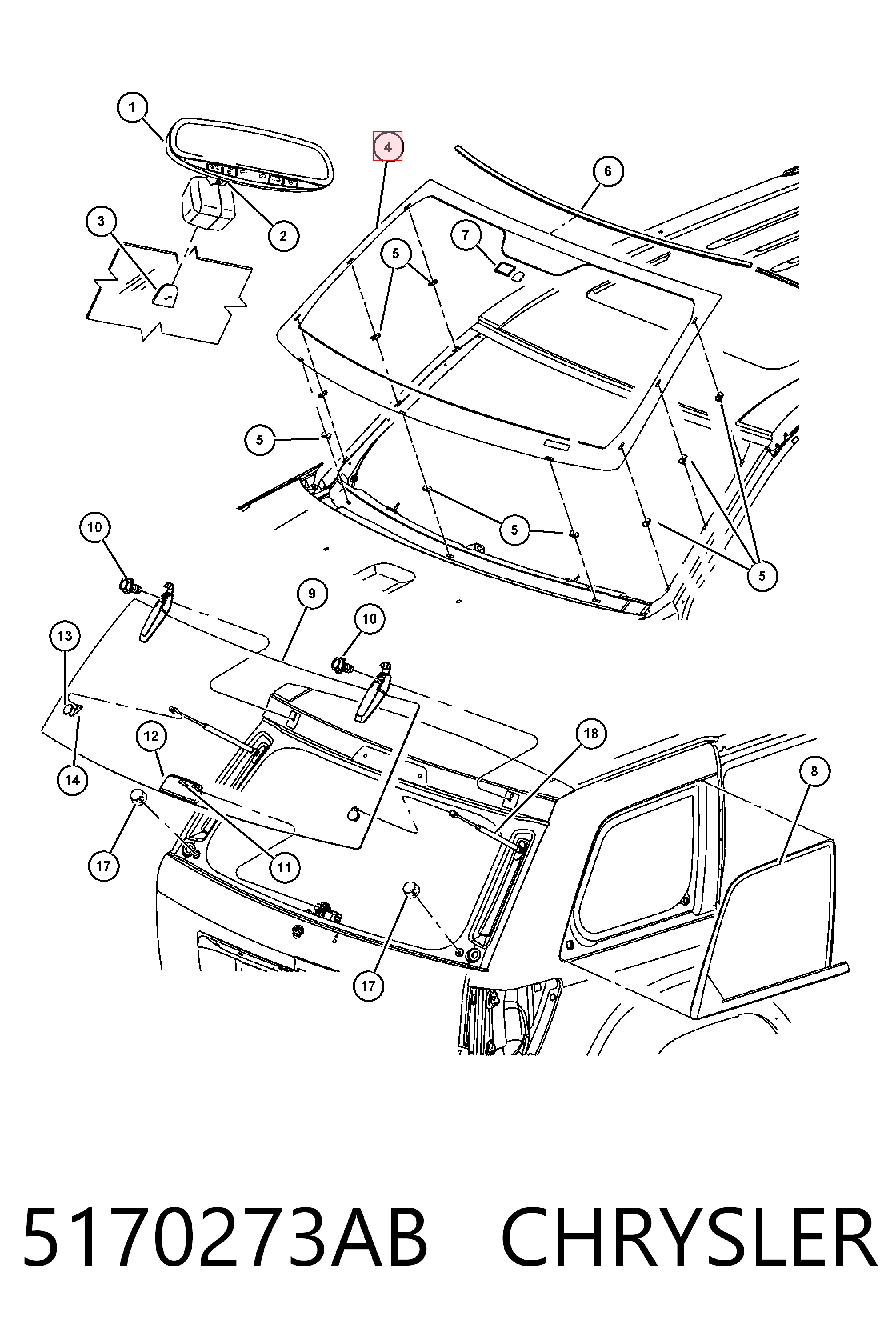 K55396872AC Fiat/Alfa/Lancia Автостекло