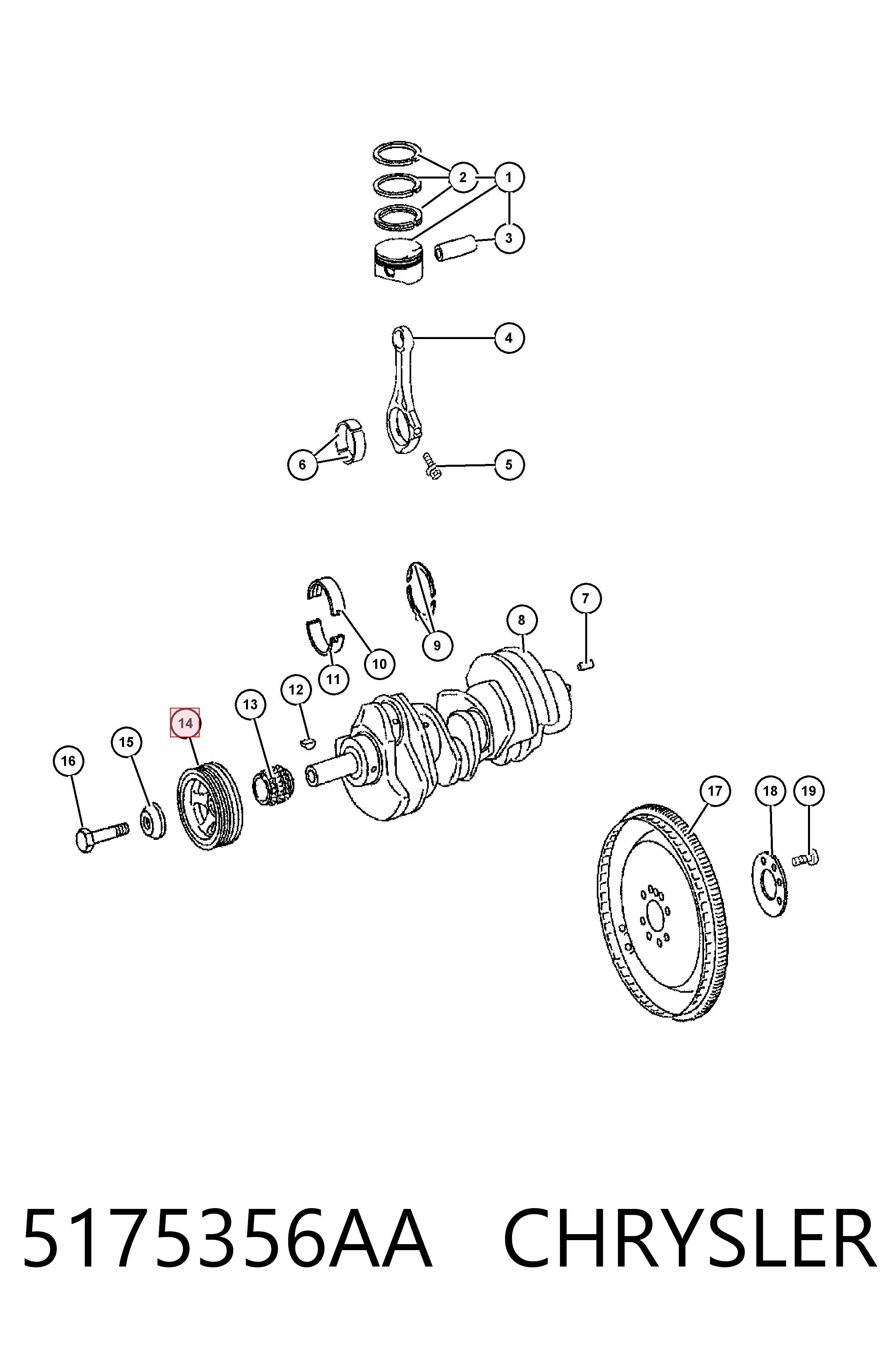 Шкив коленвала (демпфер) Mercedes ML/GLE внедорожник (W164) (2005 - 2011) цена, от 44.34 USD