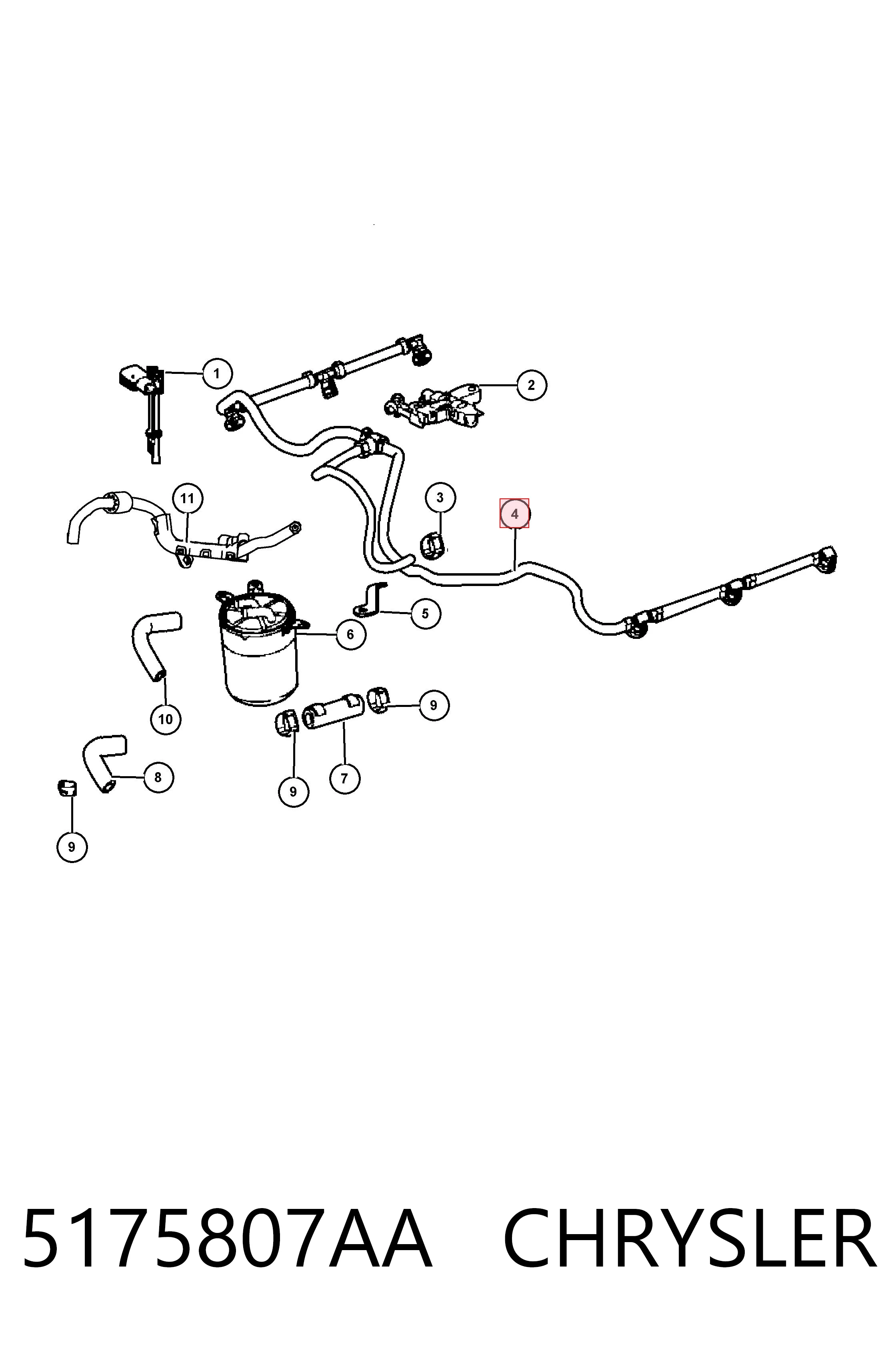5175807AA Chrysler 