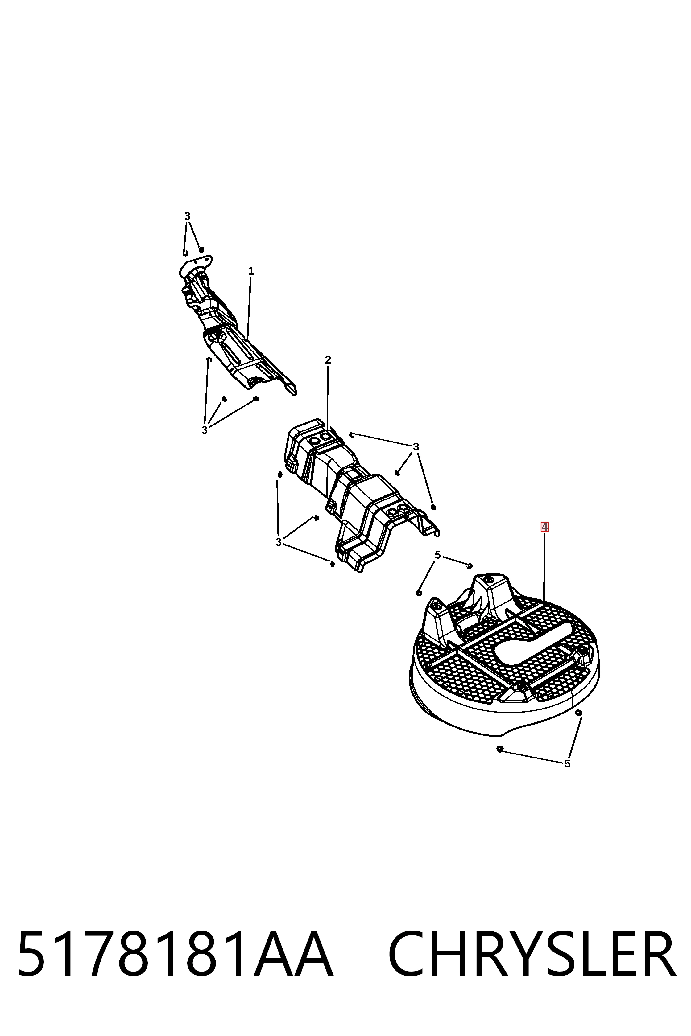 Чехол запасного колеса K05178501AC Fiat/Alfa/Lancia
