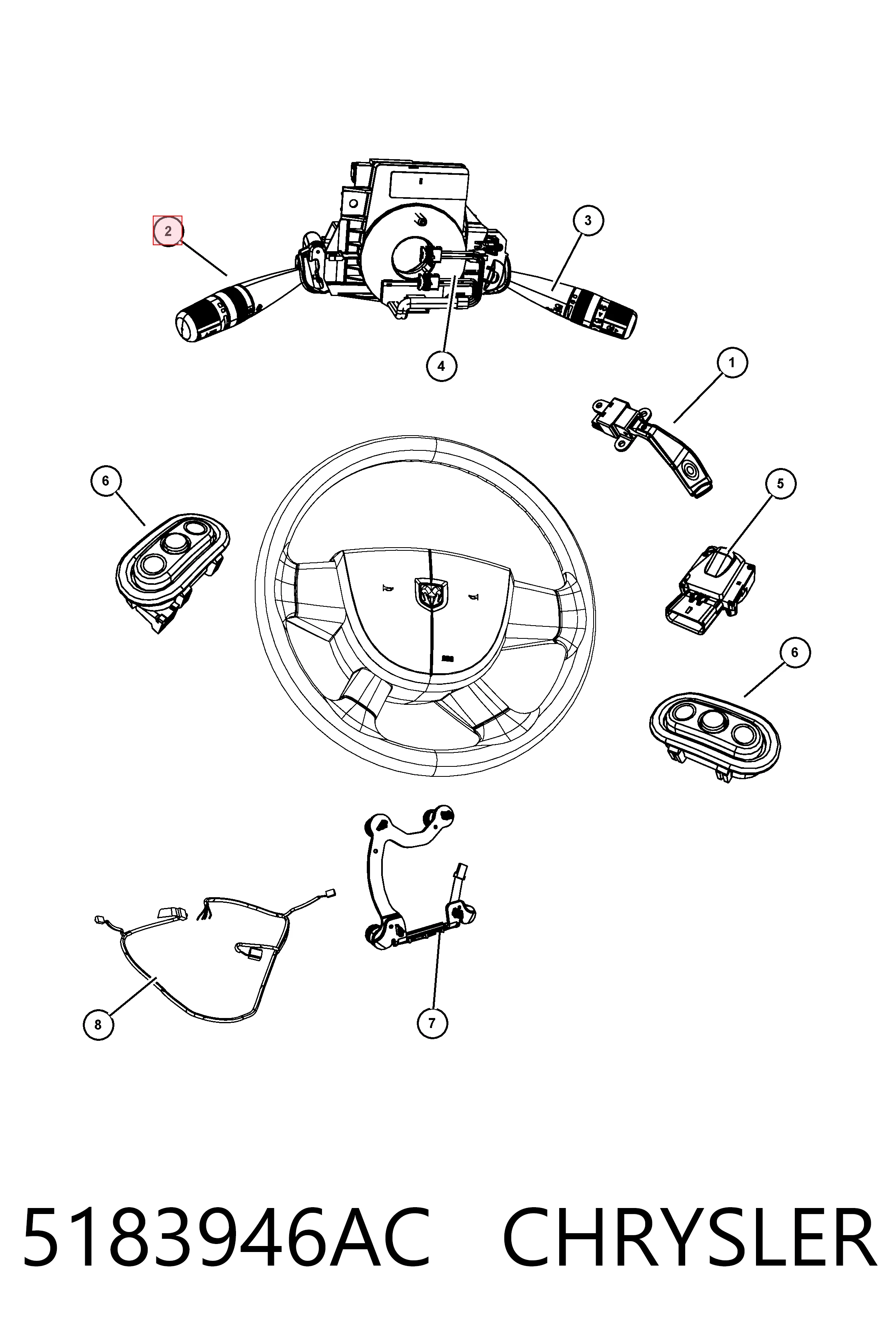 Купить K05183946AD Fiat/Alfa/Lancia 