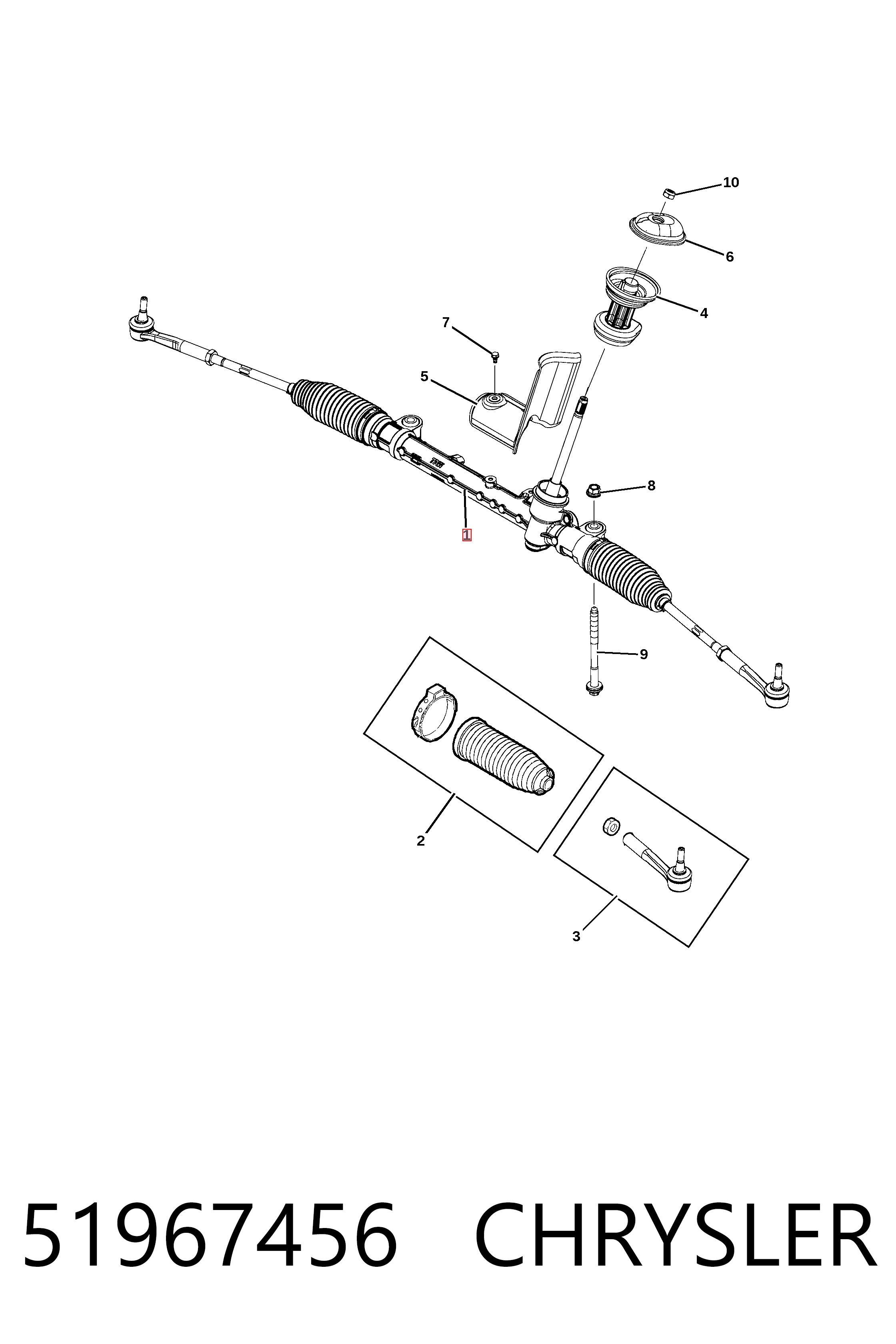 Купить EV801524 Moog Рулевая рейка