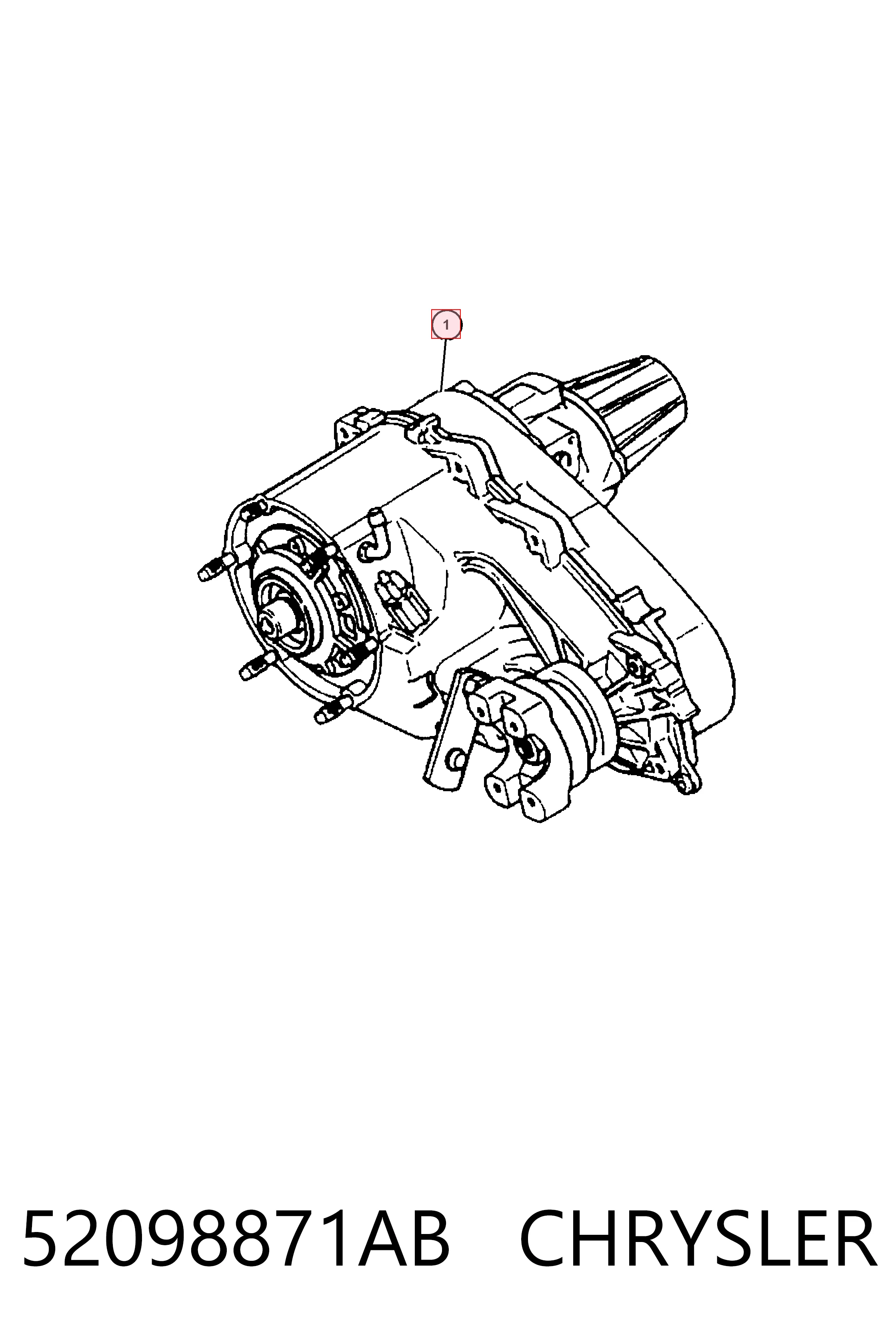 K52098871AD Fiat/Alfa/Lancia Раздатка, коробка раздаточная