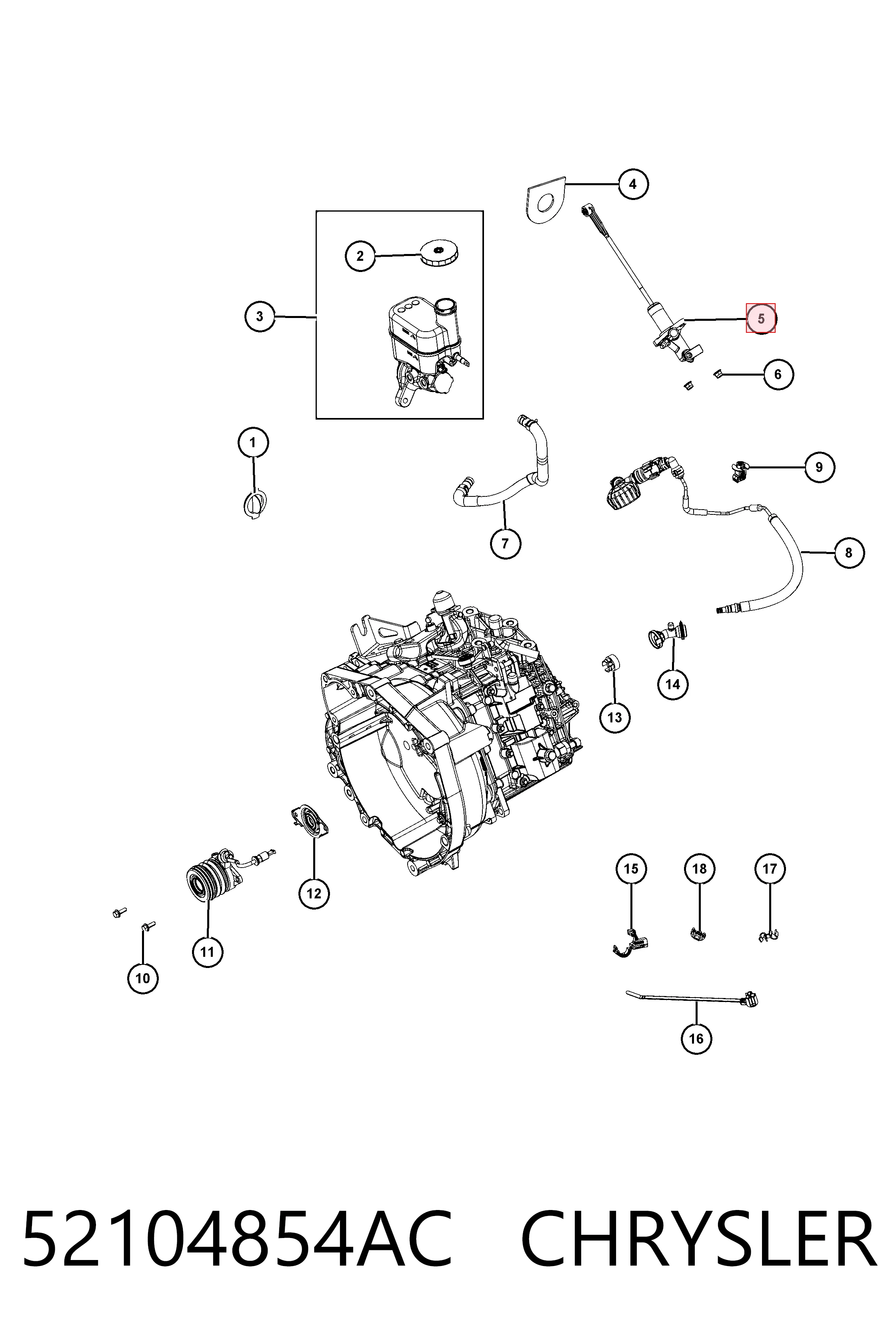 ГЦС Jeep Cherokee внедорожник (KL) (2014 - 2023) цена, от 83.29 USD
